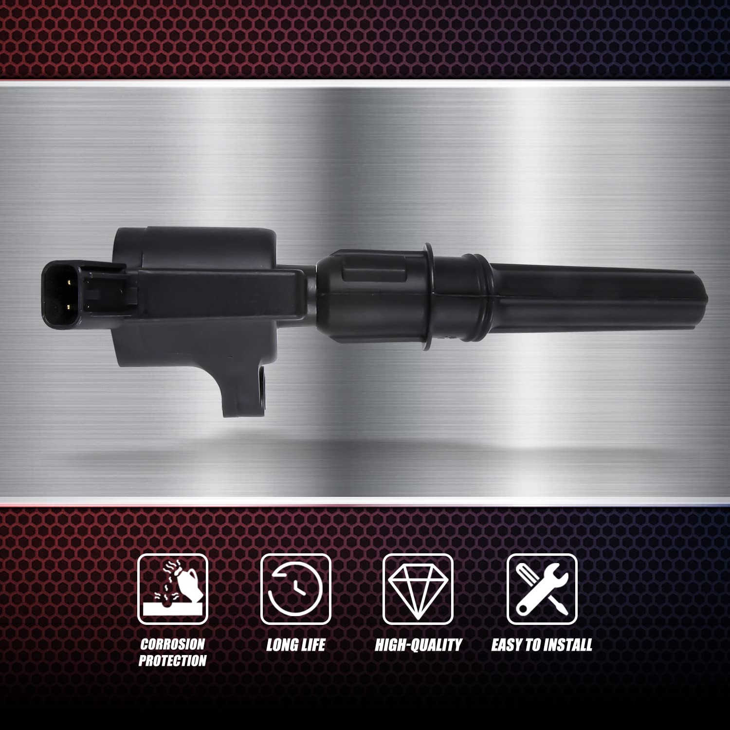 Ransoto Ignition Coil Pack Dg508 & Iridium Spark Plug Sp479 Compatible With Ford Expedition F150 F250 F350 Explorer Excursion E150 E250 E350 Crown Victoria Mustang Lincoln 4.6L 5.4L (Set Of 8)