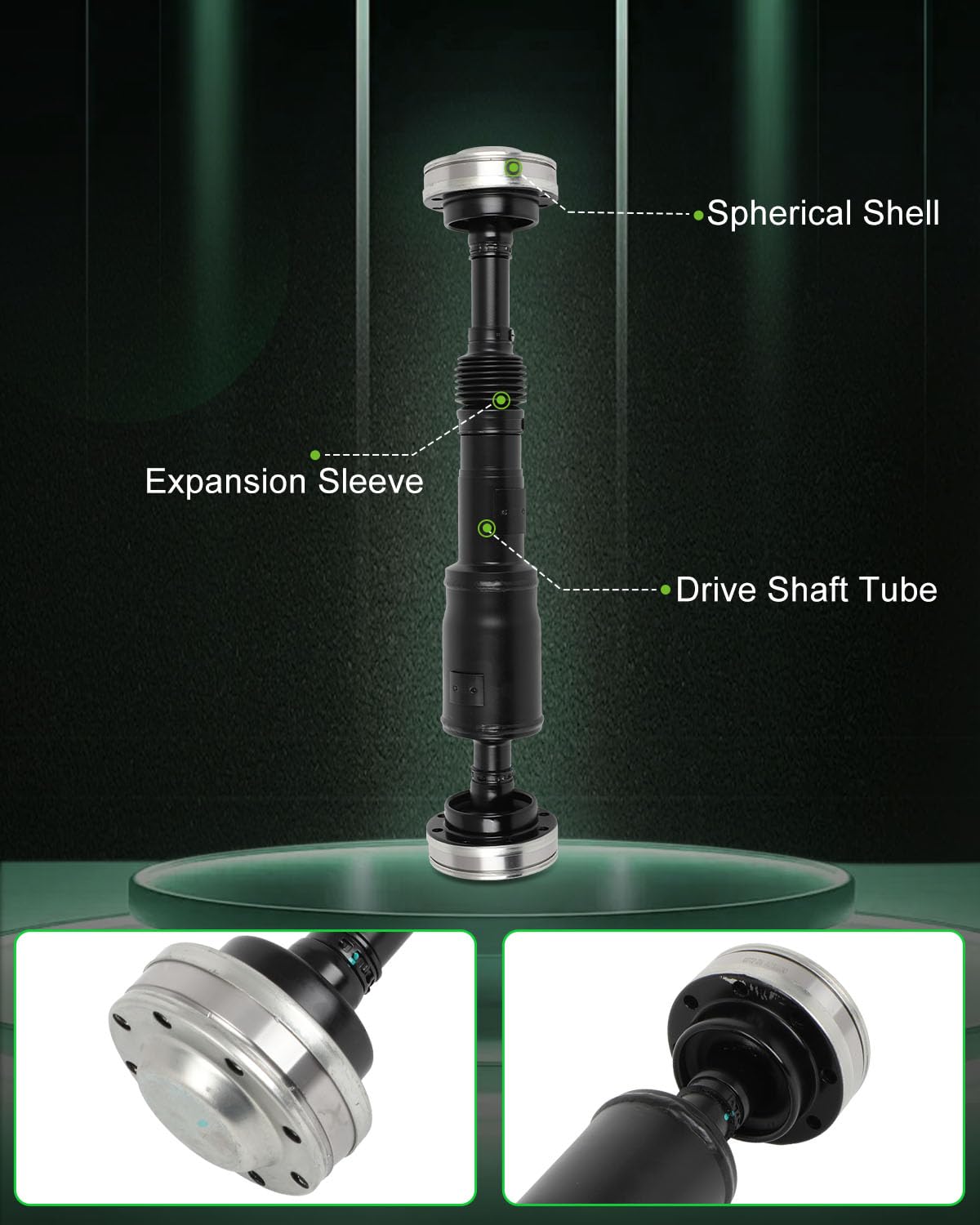 SCITOO?24''?Steel Rear Driveshaft Assembly Drive Shaft Prop Shaft For Jeep Wrangler 2007-2011,OE# 936-106 65-3010 68022107AA 680