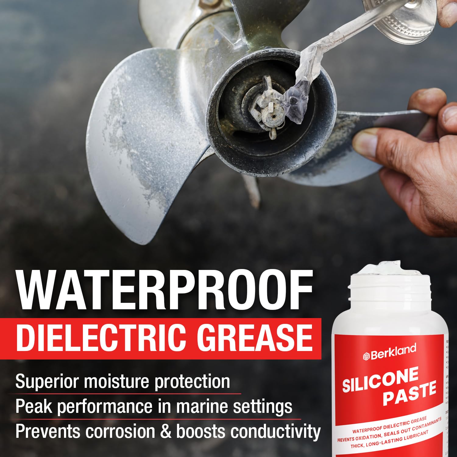 Silicone Paste Waterproof Dielectric Grease for Electrical Connectors, Spark Plugs, Automotive O-Ring Sealant, Brake Lube & Plum