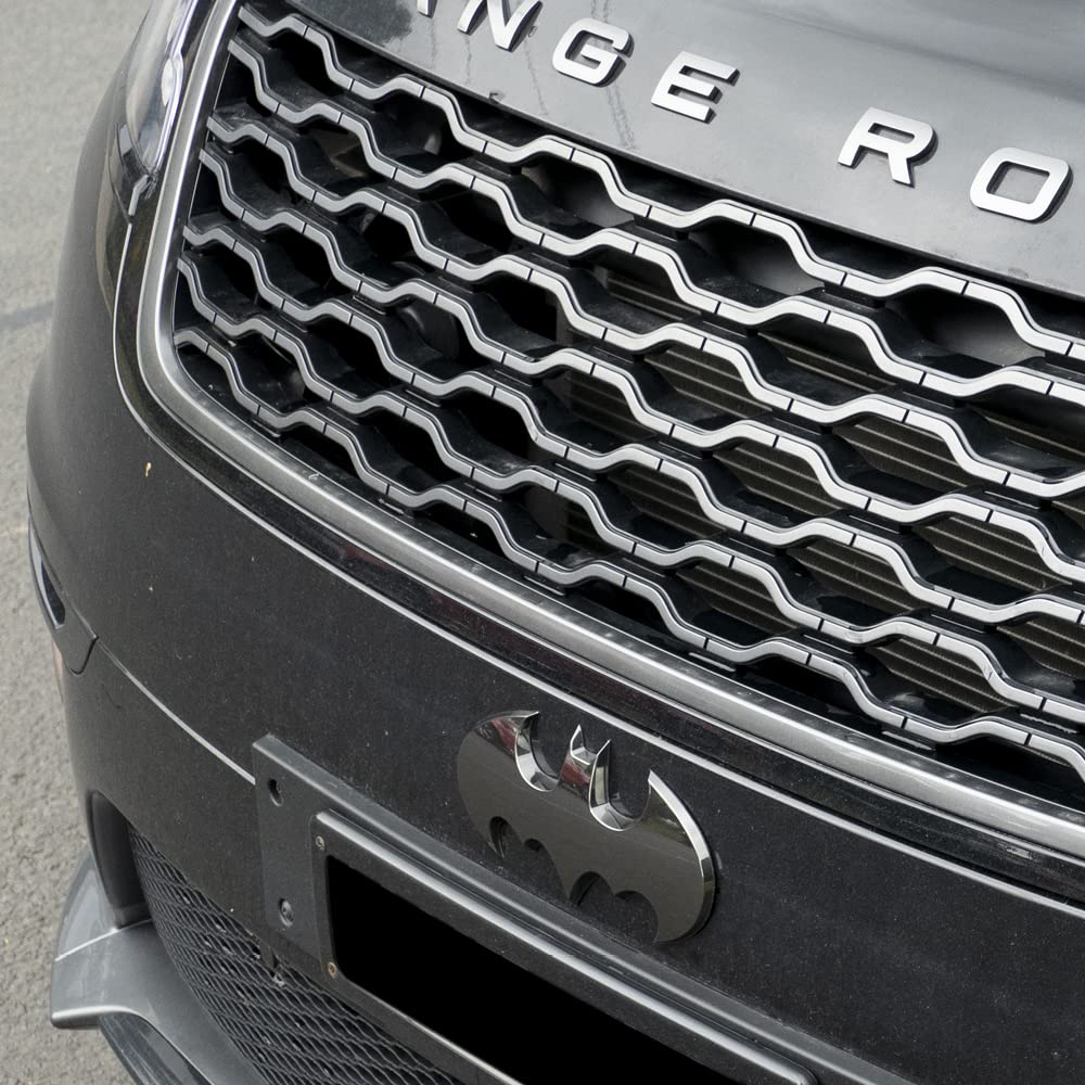 Fan Emblems Batman 3D Car Badge - 1989 Batwing Logo - Large (Black Chrome: 7.3 X 3.6 X 0.4 Inches)