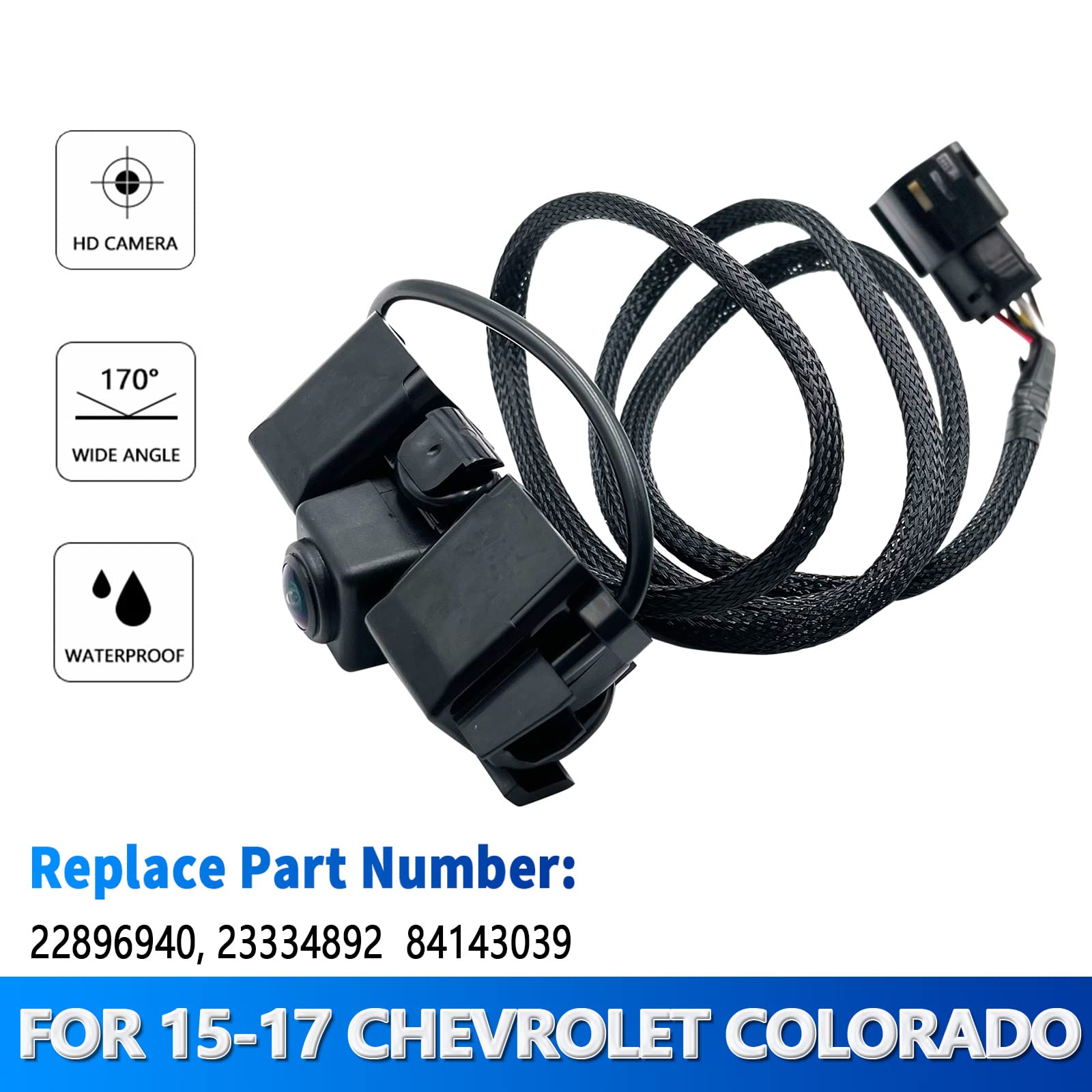 Rear View Back Up Camera Compatible With Chevy Colorado 2017-2018 Gmc Canyon 2015-2019 Replaces 84143039