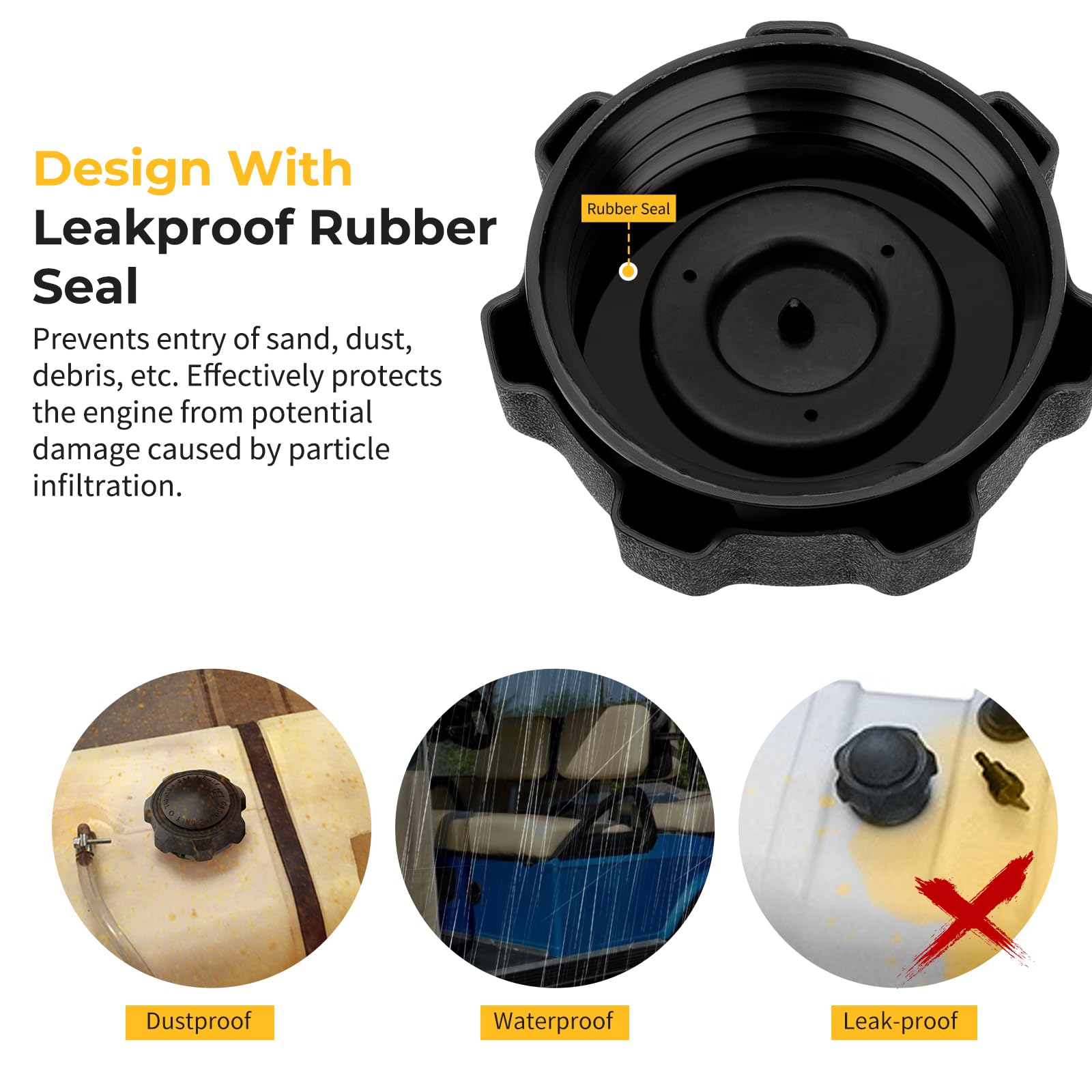 M Mati Fuel Tank Cap Fuel Cap Gas Cap For Club Car Ds 1984-Up Ezgo Txt 1994-Up Gas Golf Carts