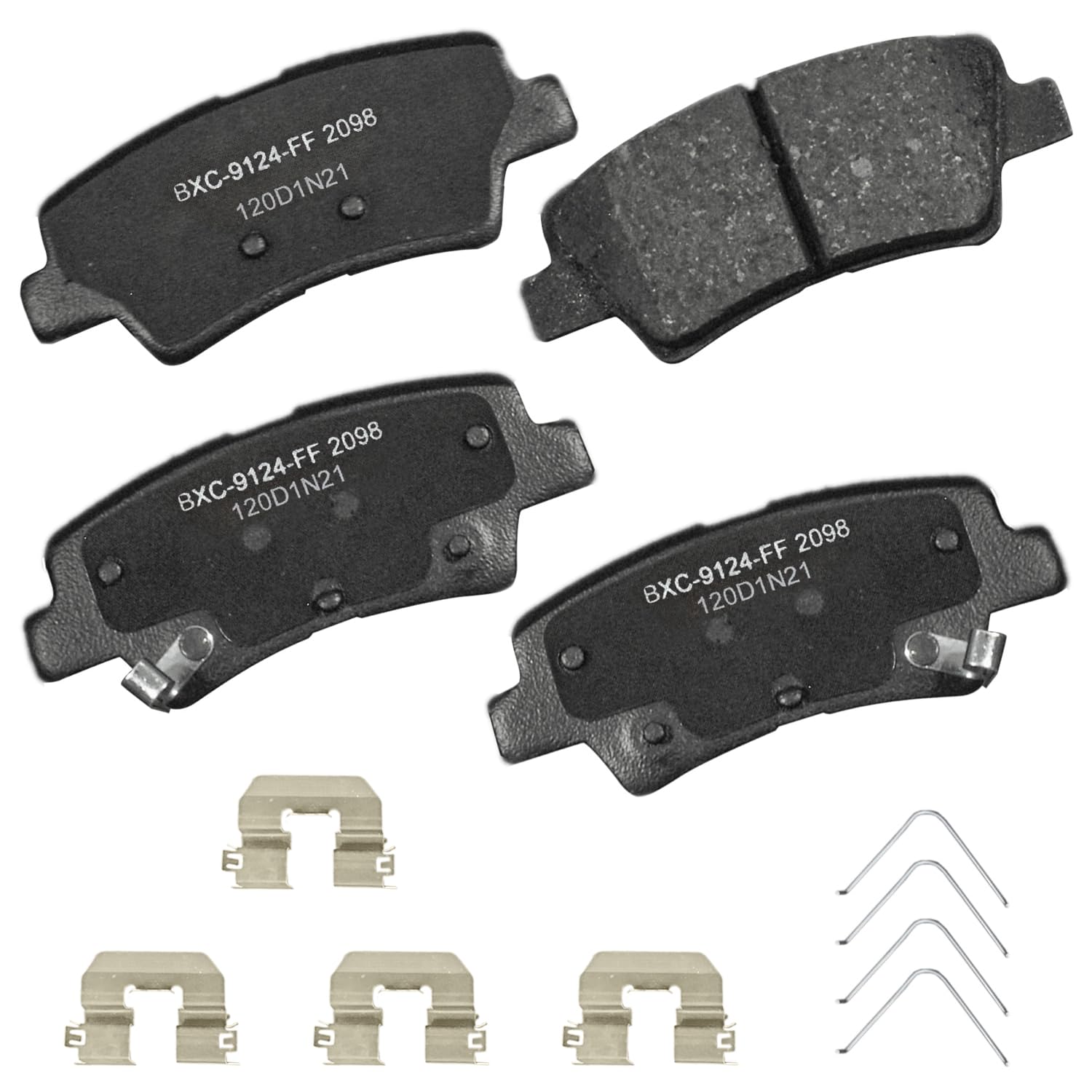 Bendix Premium Sbc2098 Ceramic Rear Brake Pads For Hyundai Nexo 2023-2019, Tucson 2021-2018, Kia Cadenza 2017, Cadenza 2019, Spo