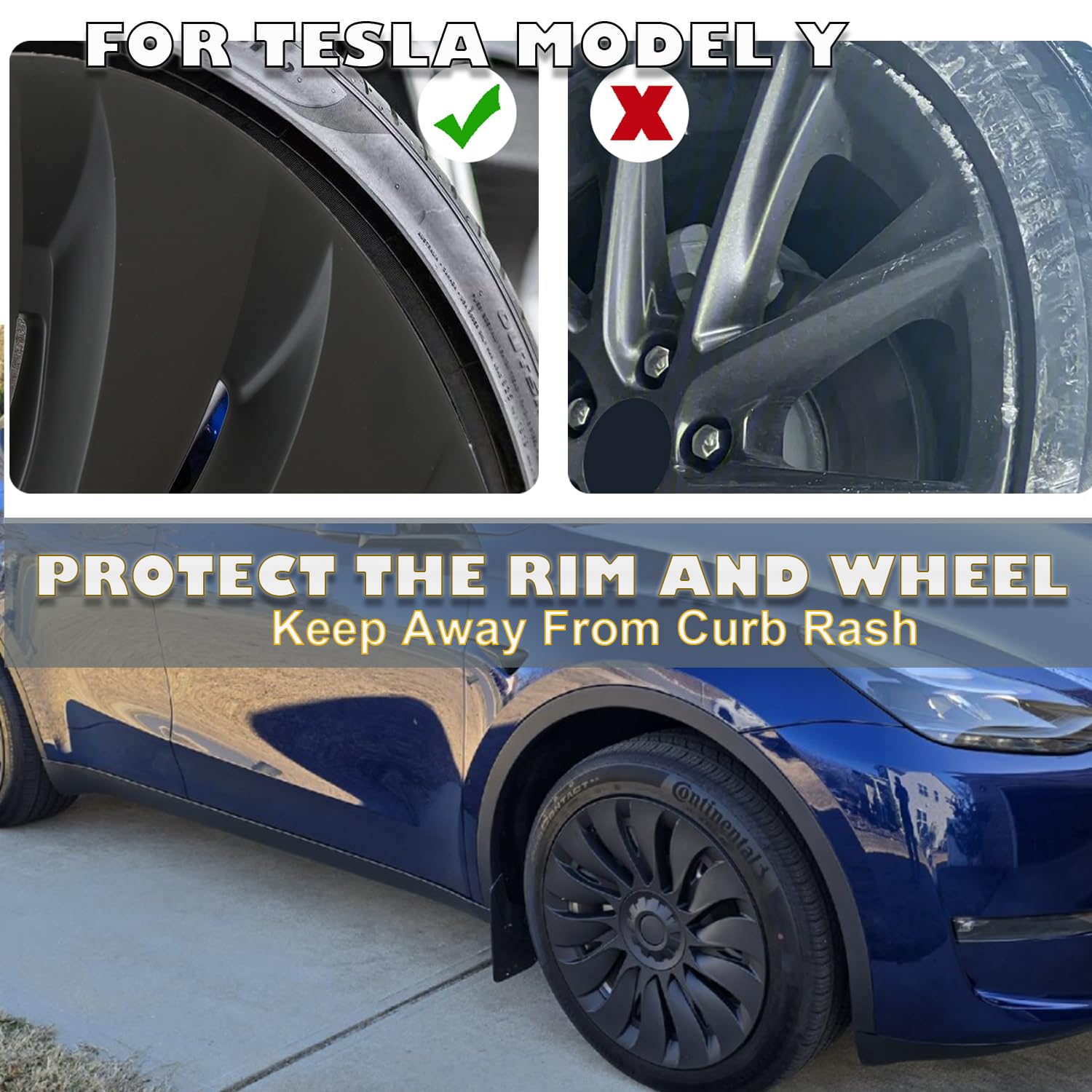 Siglin Wheel Covers For Tesla Model Y 2024 19 Inch 4 Pcs Rim Protector Gemini Wheel Cover Replacement Compatible With Tesla Mode