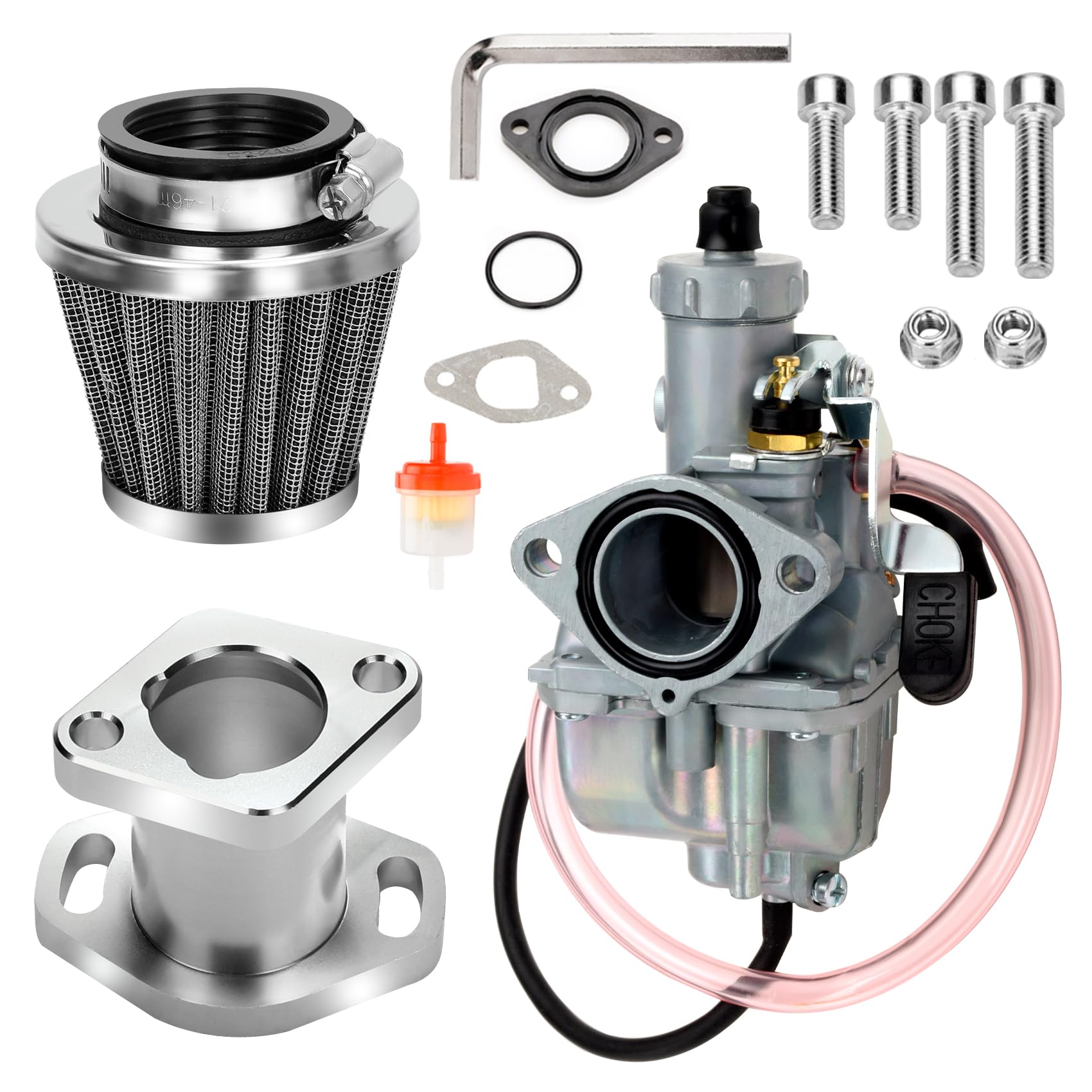 FVRITO 26mm VM22 Carburetor Carb Stage 1 Kit for Predator 212cc 196cc Coleman CT200U CT200U-EX Mini Bike KT196 Go Kart GX160 GX2
