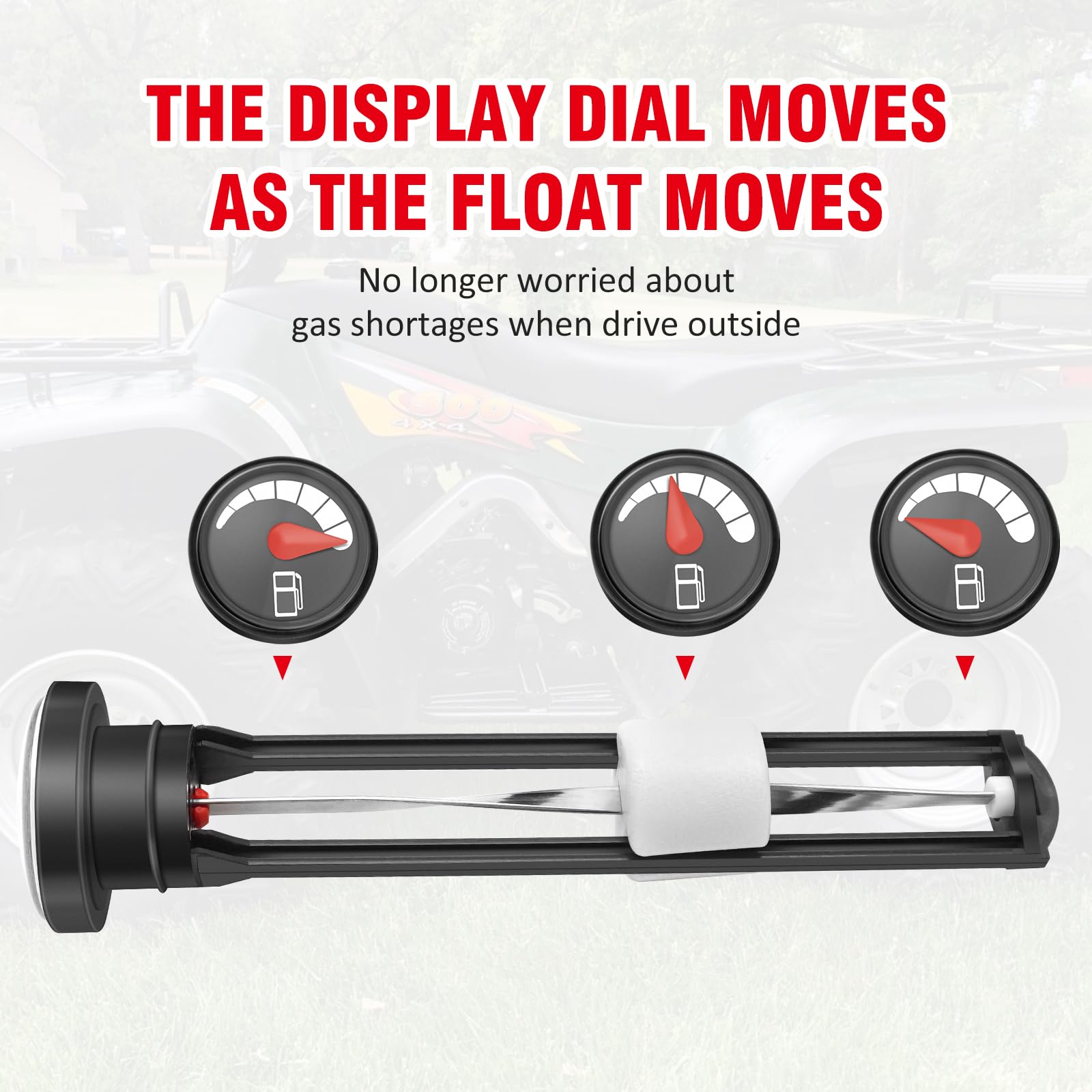 Fuel Cap Gas Gauge 0570-086 0470-444 Compatible With Arctic Cat Atv 250 300 375 400 500 2001 2002 2003 2004 2005 2006