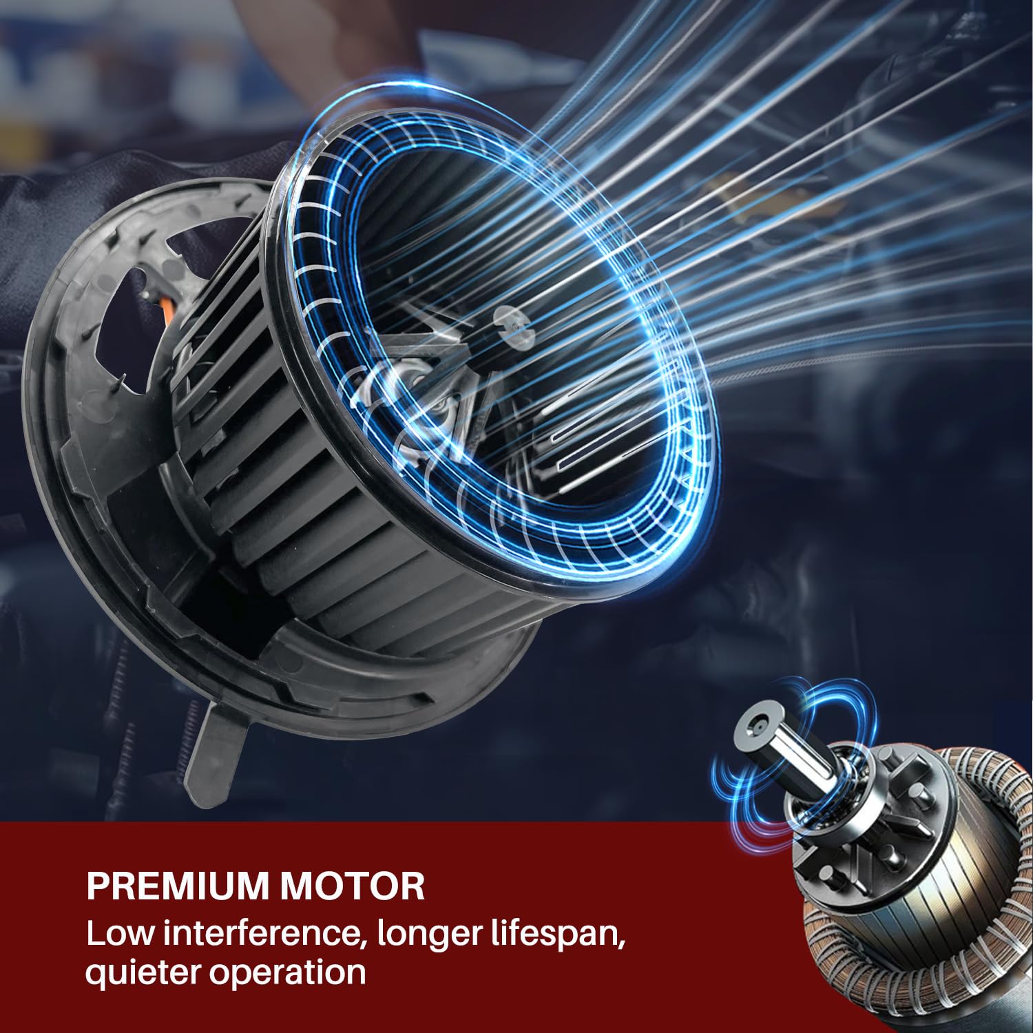 Aspligo 700218 Ac Heater Blower Motor Fan Assembly Fit For Bmw 325I 325Xi 330I 330Xi 2006 328I 335I 2007-2013