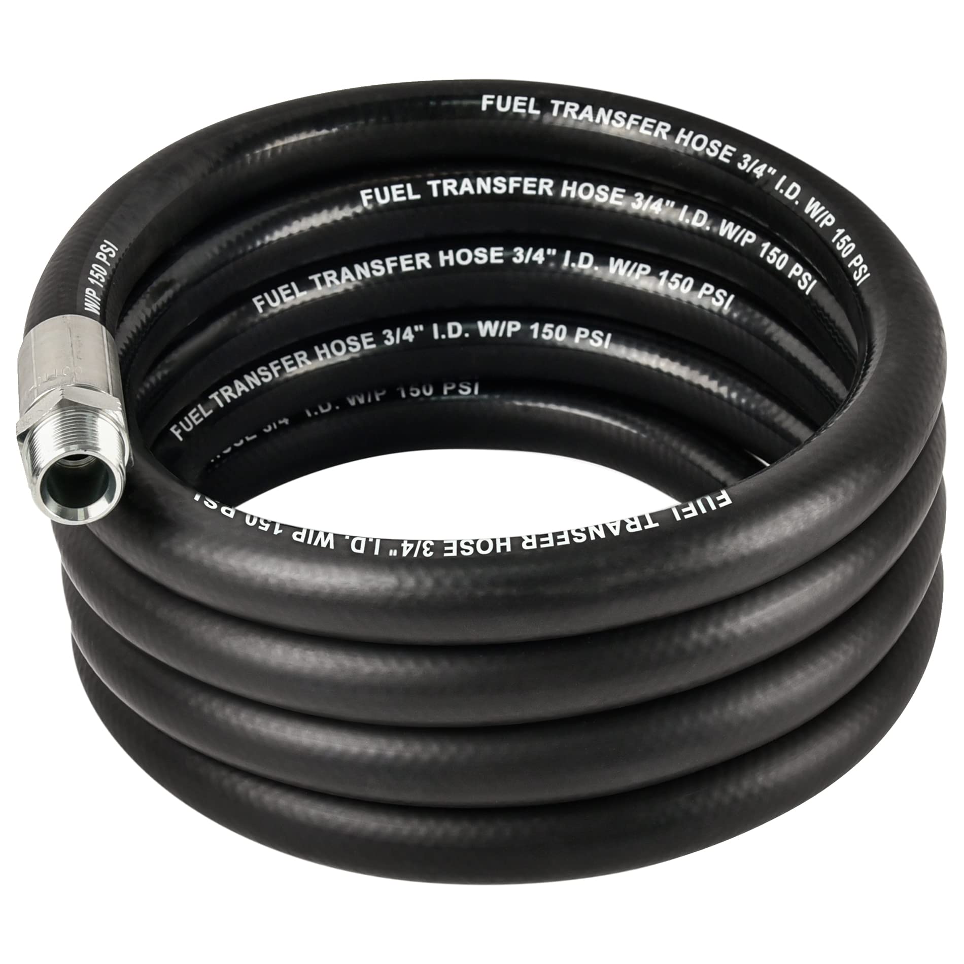 Evil Energy 3/4 '' Fuel Transfer Hose 10Ft,Farm Fuel Hose For Dispensing Diesel Gasoline Kerosene Biodiesel