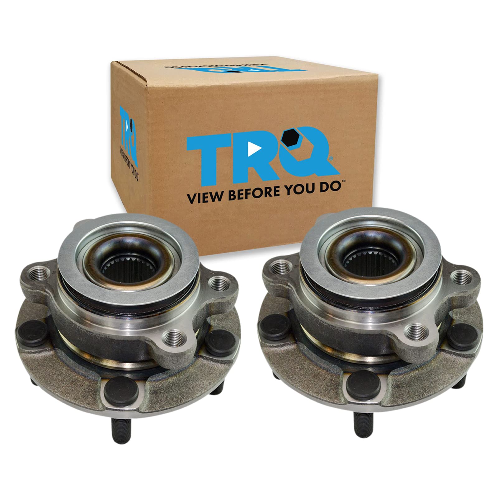 Trq Front Wheel Hub Bearings Assembly Set Compatible With 2011-2017 Nissan Juke 2011-2012 Leaf