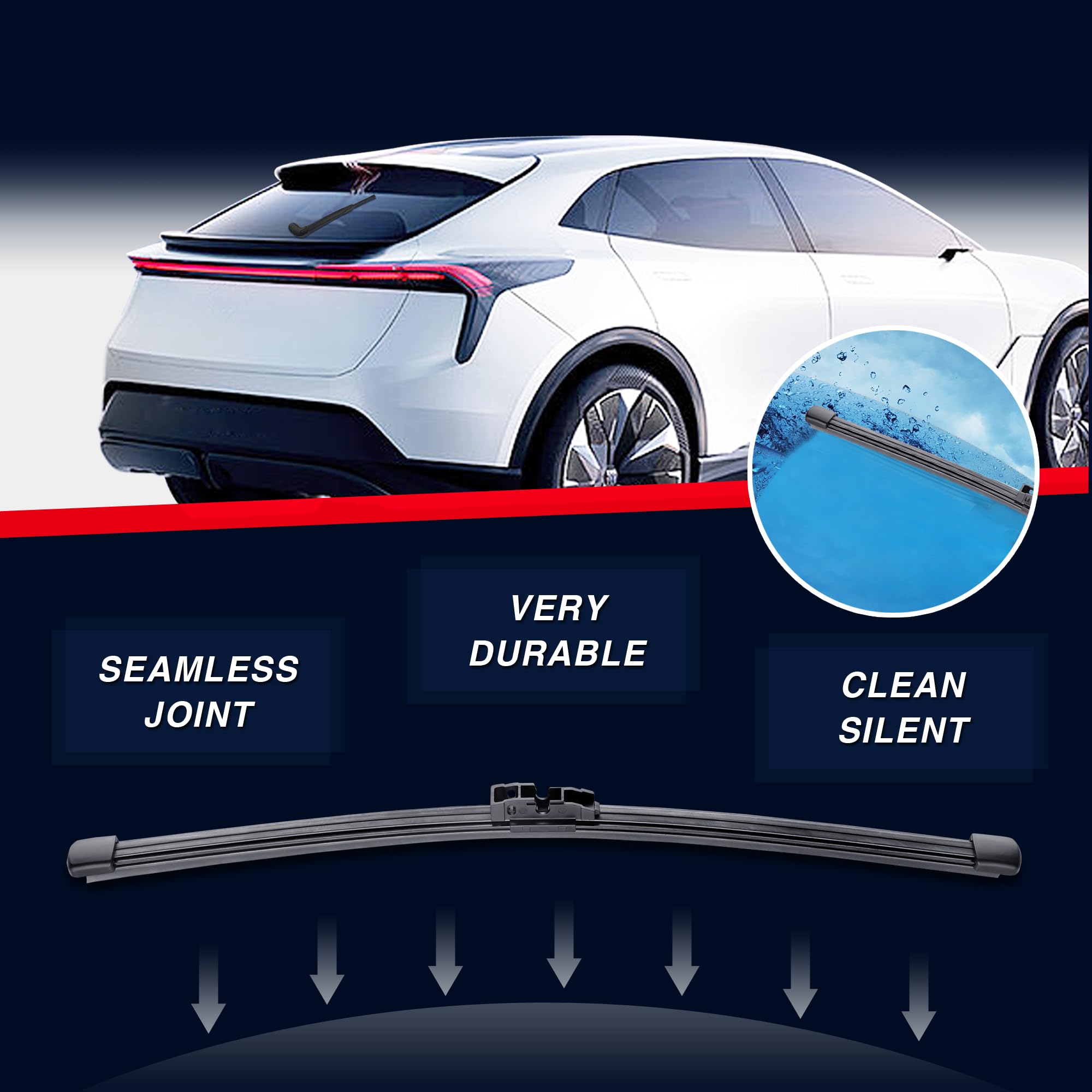 11'' Rear Wiper Blade Replacement For Ford Explorer 2020 2019 2018 2017 2016 2015 2014 2013 2012 2011 2010 Ecosport 20-18 Fiesta