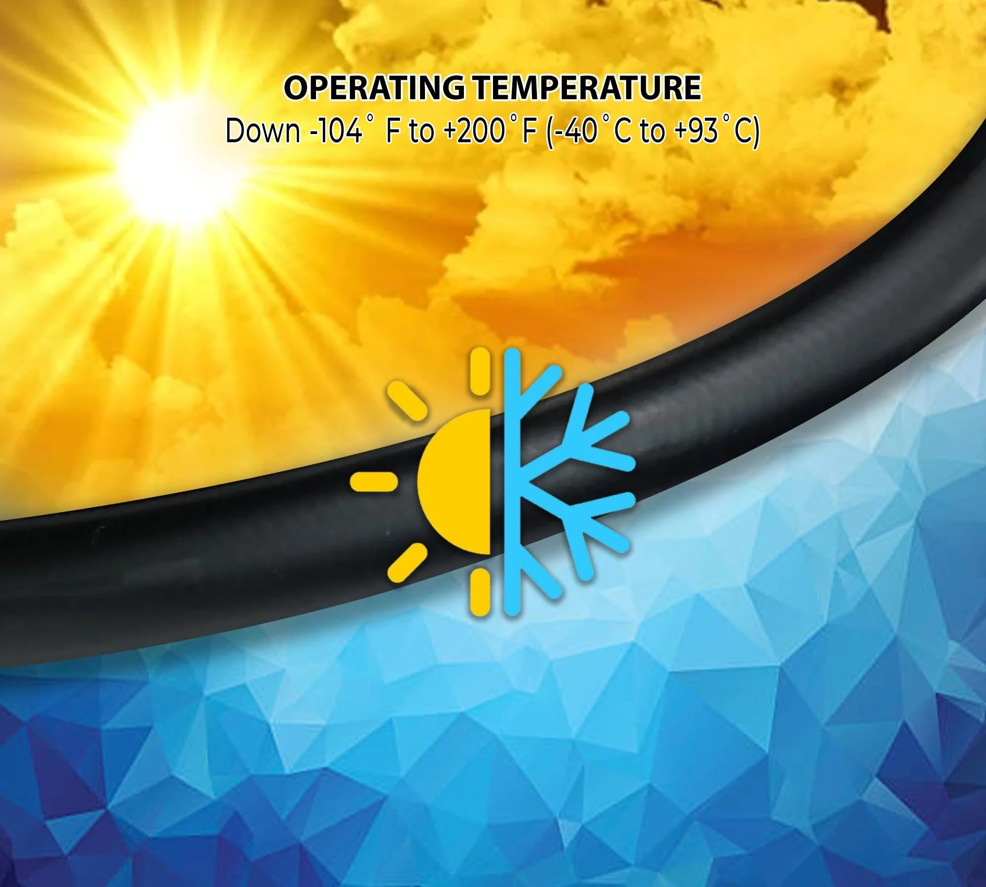 Mytee Products 12 Ft Air Line Hose Assemblies With Flexible Grips & 1/2'' Npt Fittings - (Set Of 2) - Air Line Hose Straight Lea