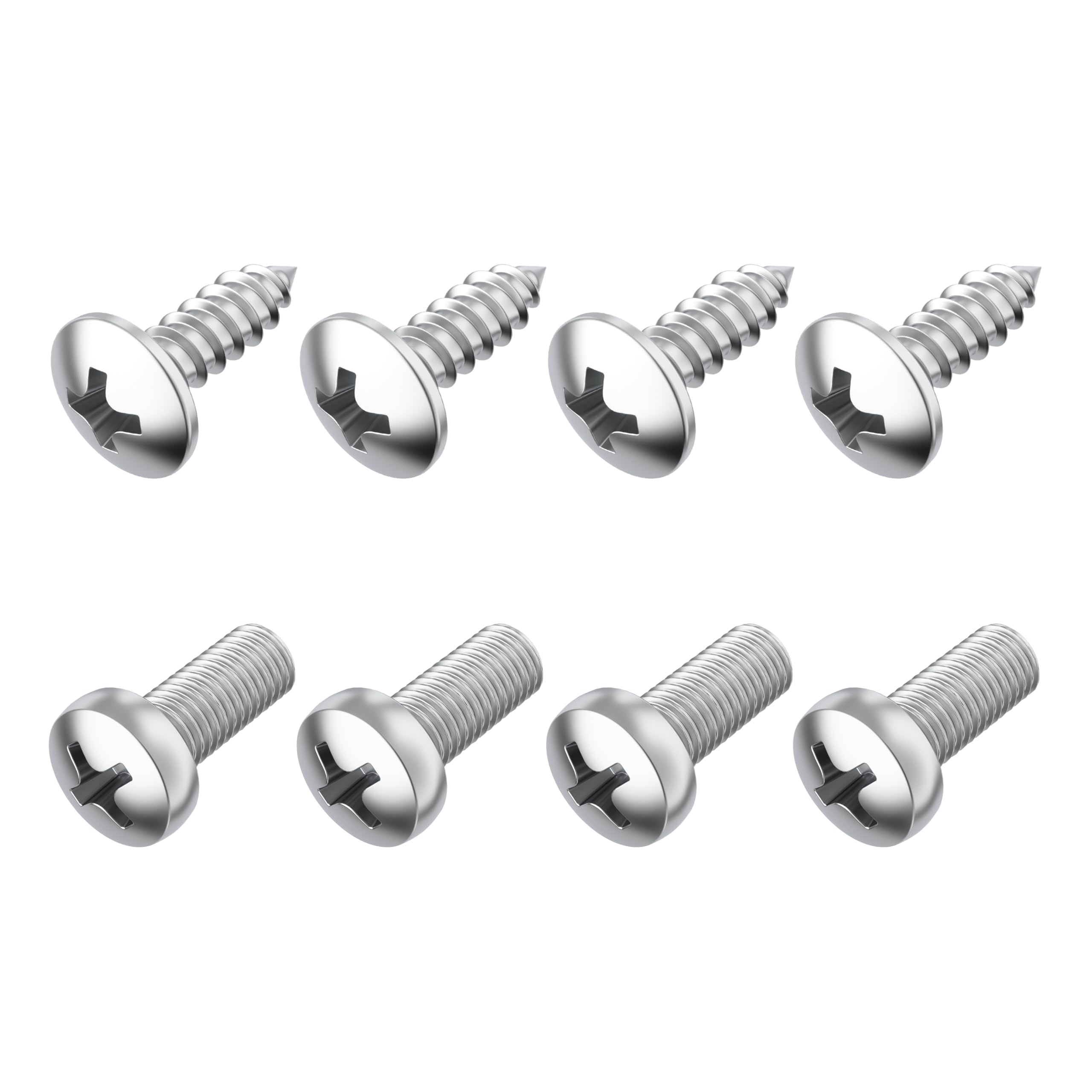 Prime Ave Stainless Steel License Plate Screws Compatible/Replacement For Mazda
