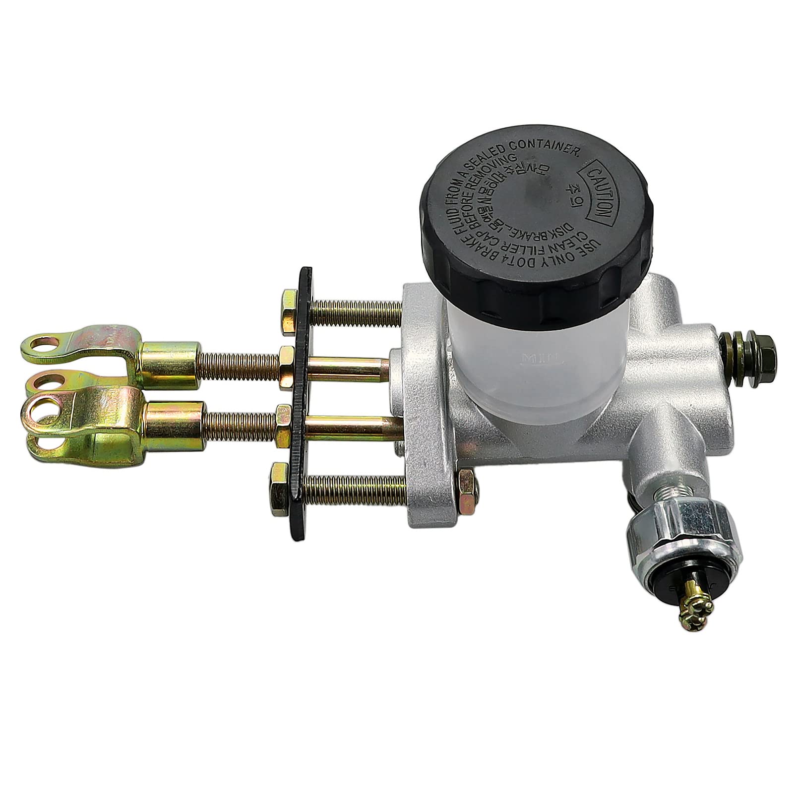 Sollon Go Kart Hydraulic Brake Master Cylinder Replacement For 90Cc 110Cc 125Cc 150Cc 200Cc 250Cc Go Kart Buggy Sunl Bms Kandi Roketa Kazuma Kinroad Taotao Twister Atv