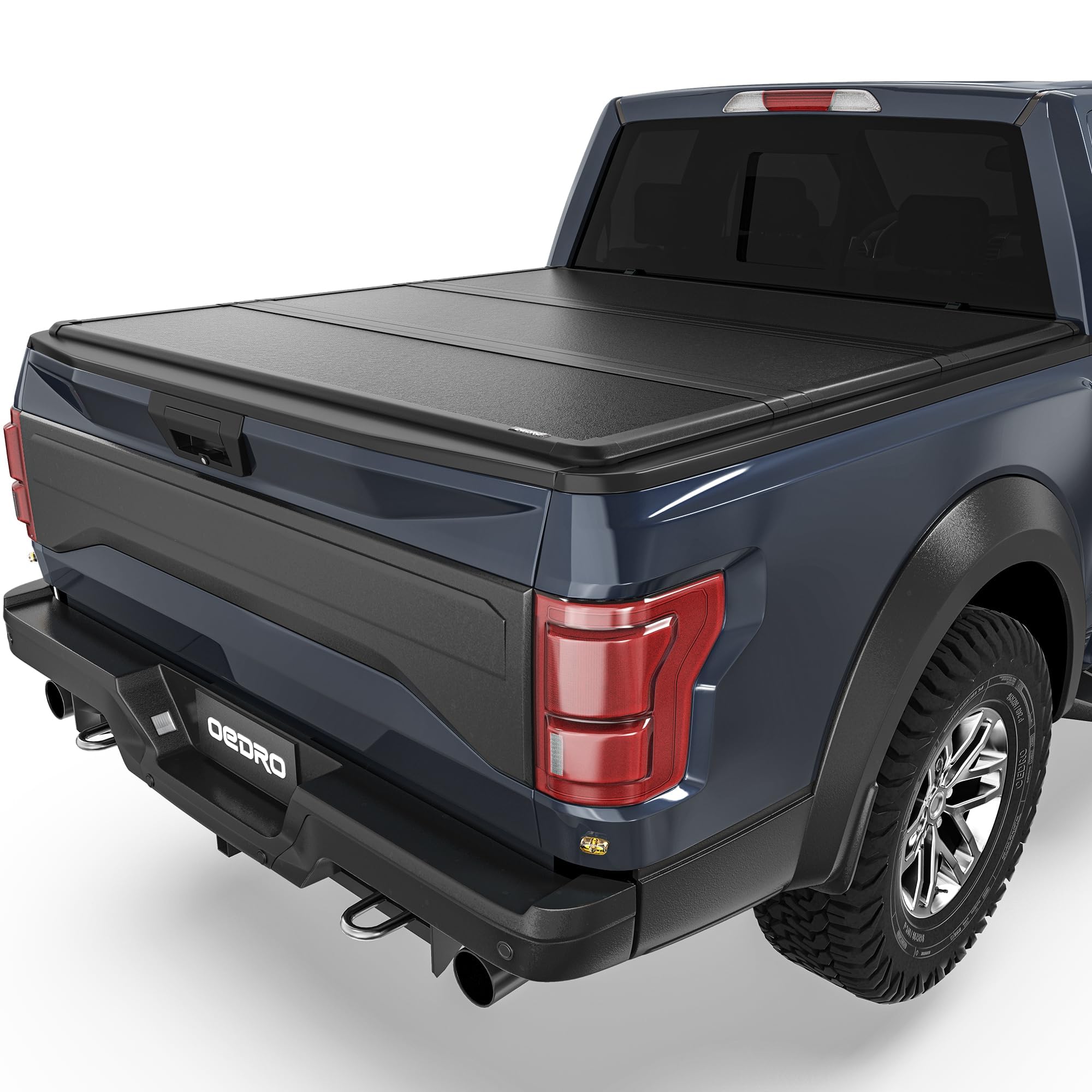 Oedro Frp Hard Tri-Fold Tonneau Cover Fold Truck Bed Covers Fits For Ford F150 F-150 2015-2024 With 5.5 Feet Bed