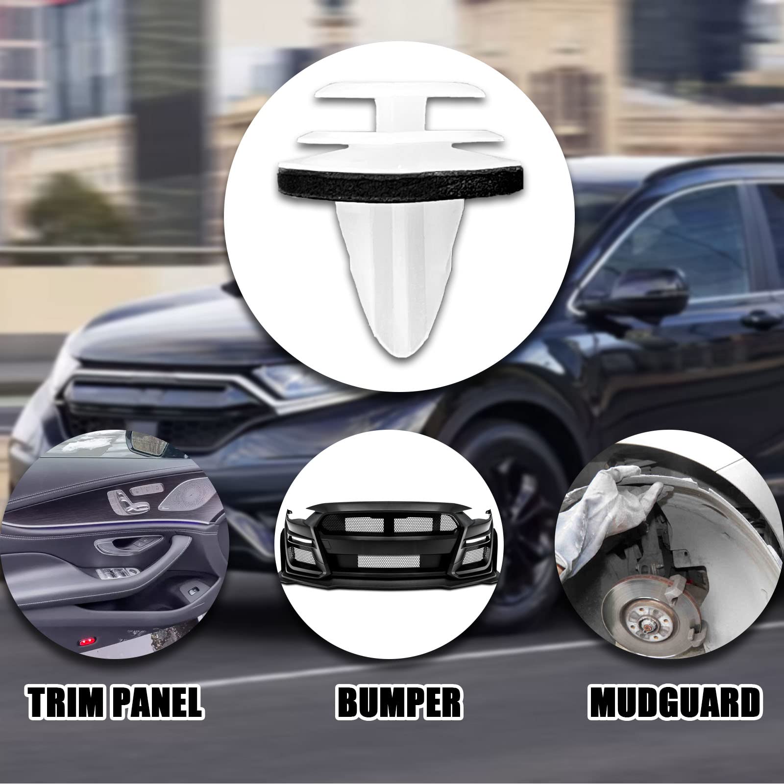 Gistilli 50PCS Door Trim Panel Retainers Clips Compatible with Toyota Camry Tacoma Tundra Sienna Corolla RAV4 Lexus ES350 GX470