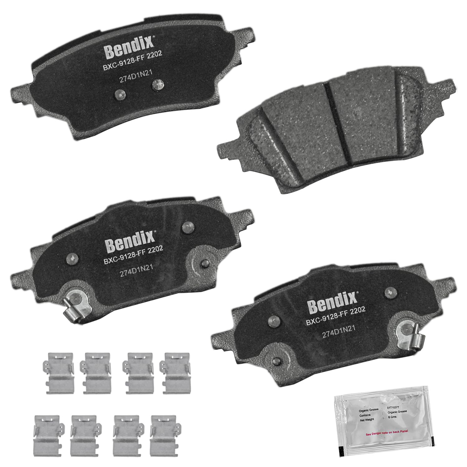 Bendix Priority1 Cfc2202 Ceramic Rear Brake Pads For Toyota C-Hr 2022-2019