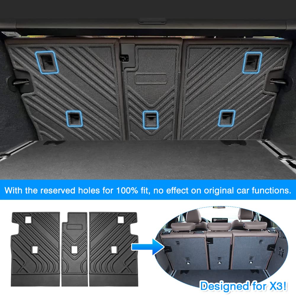 Powerty Trunk Mat For 2022-2024 2025 Nissan Pathfinder 7&8 Seats Accessories Cargo Mats Tpe All Weather Cargo Liner Heavy-Duty R