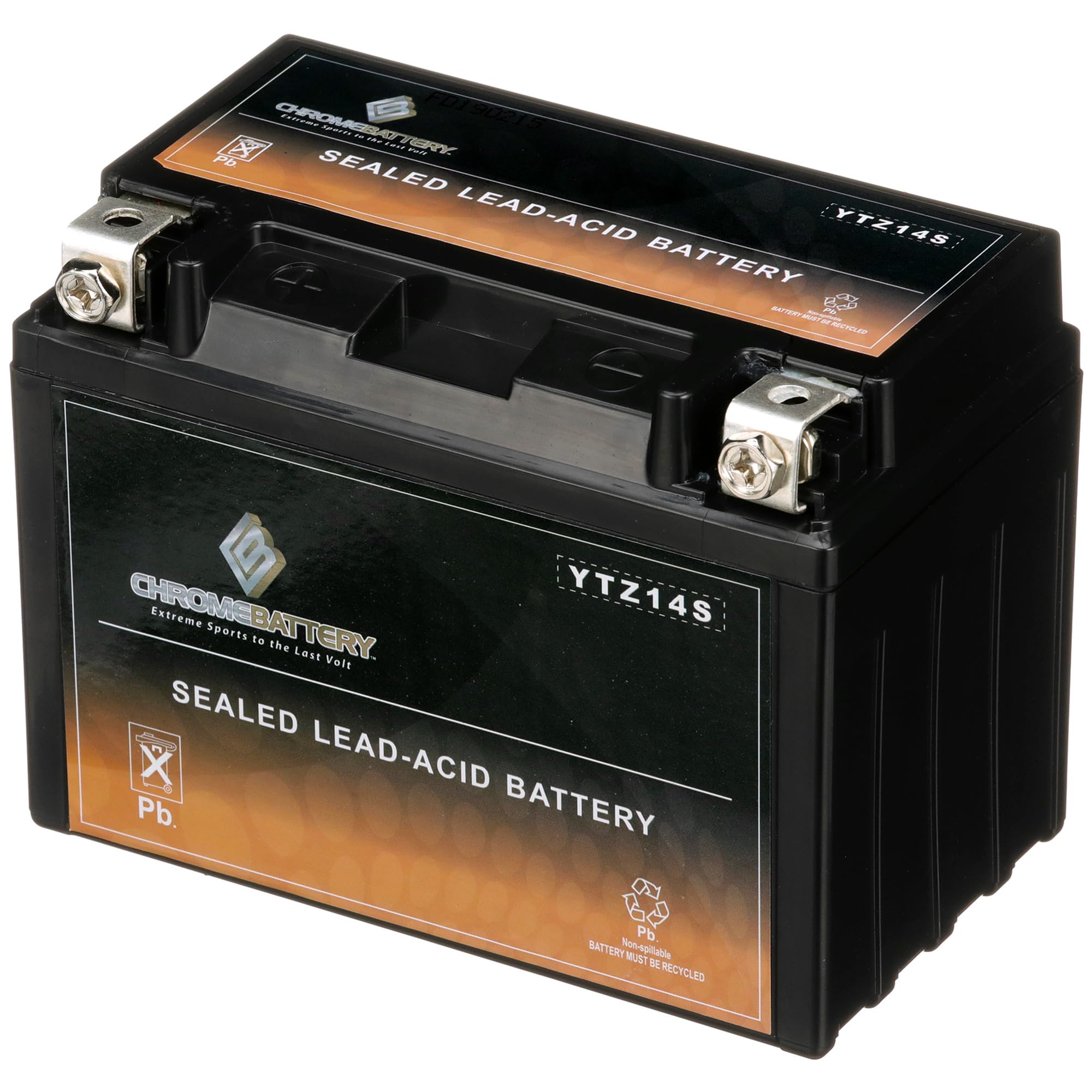 Cb Chromebattery Ytz14S Maintenance Free, 200Cca, Replacement Battery For Bmw, Honda, Suzuki, And Yamaha Motorcycles: 12 Volts,