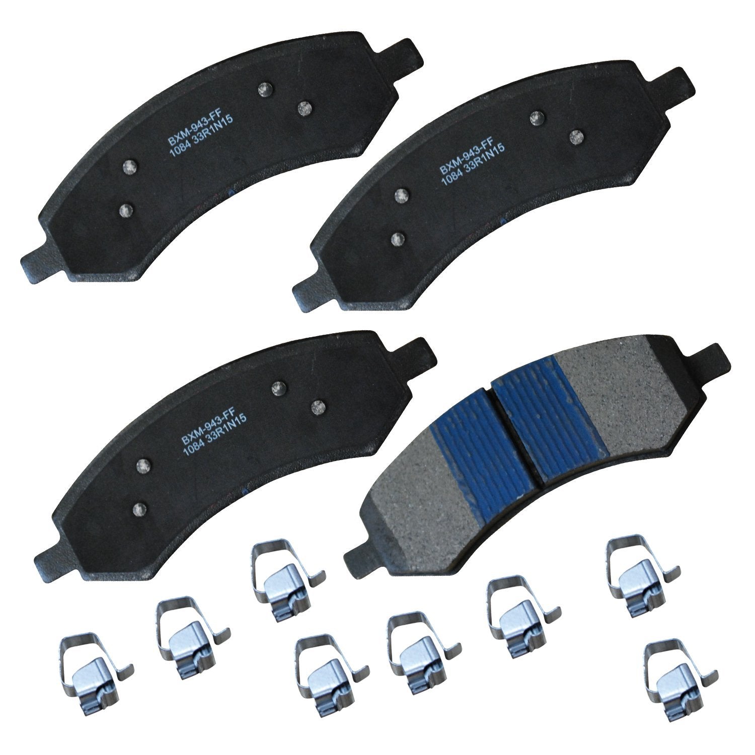 Bendix Premium Sbm1084 Semi-Metallic Front Brake Pads For Select Models Chrysler Aspen, Dodge Dakota, Durango, Ram 1500, Mitsubi