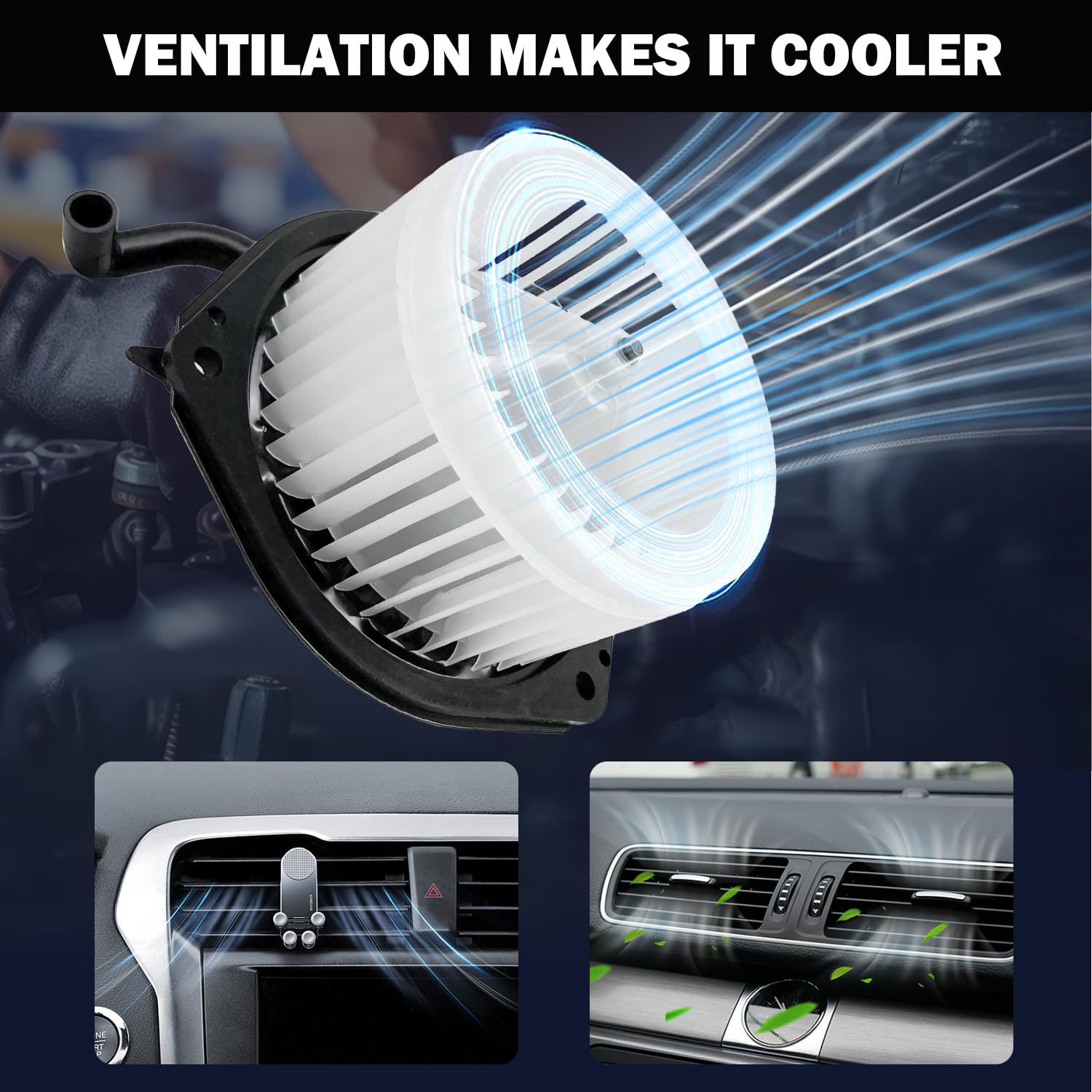 Aspligo 700160 Ac Heater Blower Motor Fan Assembly Fit For Pontiac Vibe 2003 2004 2005 2006 2007 2008 88973567