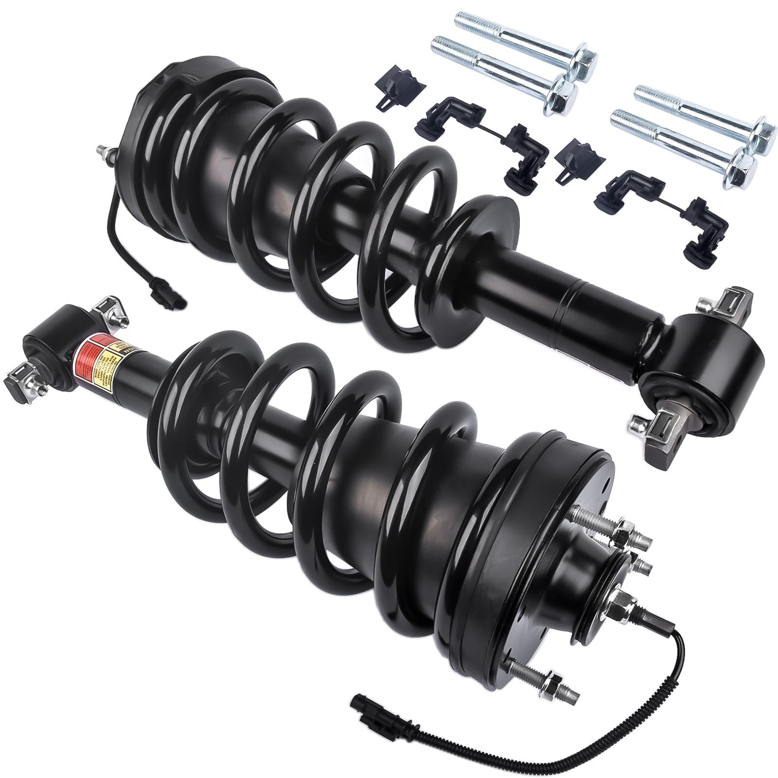 Woosphy Pair Front Shock Absorber Strut Assys W/Electric Replacement For Cadillac Escalade Chevy Tahoe Suburban Gmc Sierra Yukon