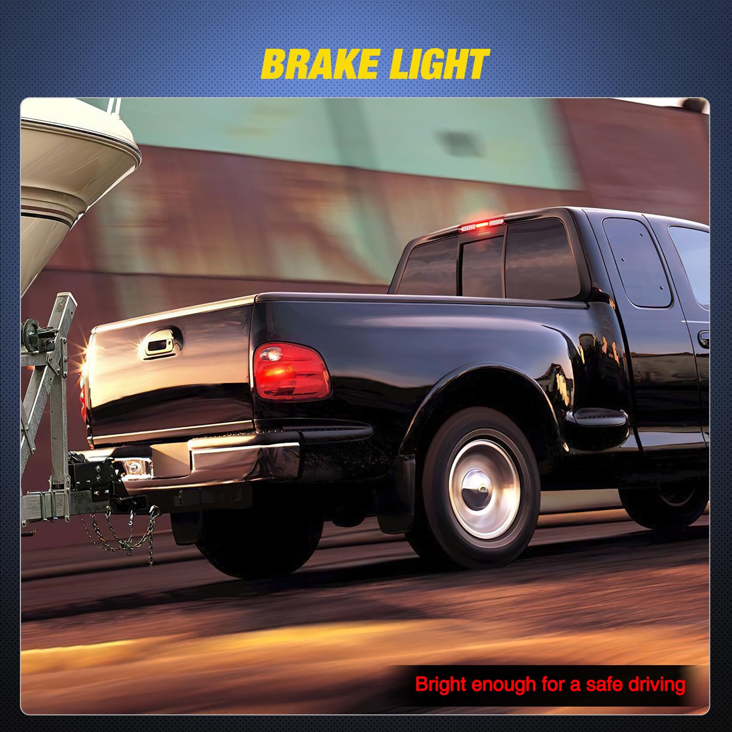 Nilight Third Brake Light for Ford F150 1997-2003, Red Lens, Model NA927, High Mount Cargo/Reverse Lamp