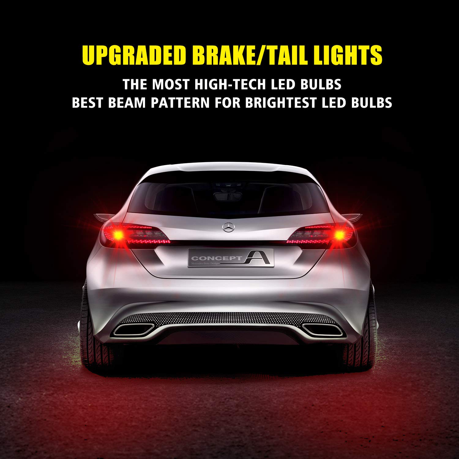 Auxlight 1156 Ba15S 1003 1141 7506 1156 Led Bulbs Brilliant Red, Ultra Bright 57-Smd Led Replacement For Brake/Tail Lights, Blinker Lights, Turn Signal/Parking Or Running Lights (Pack Of 2)