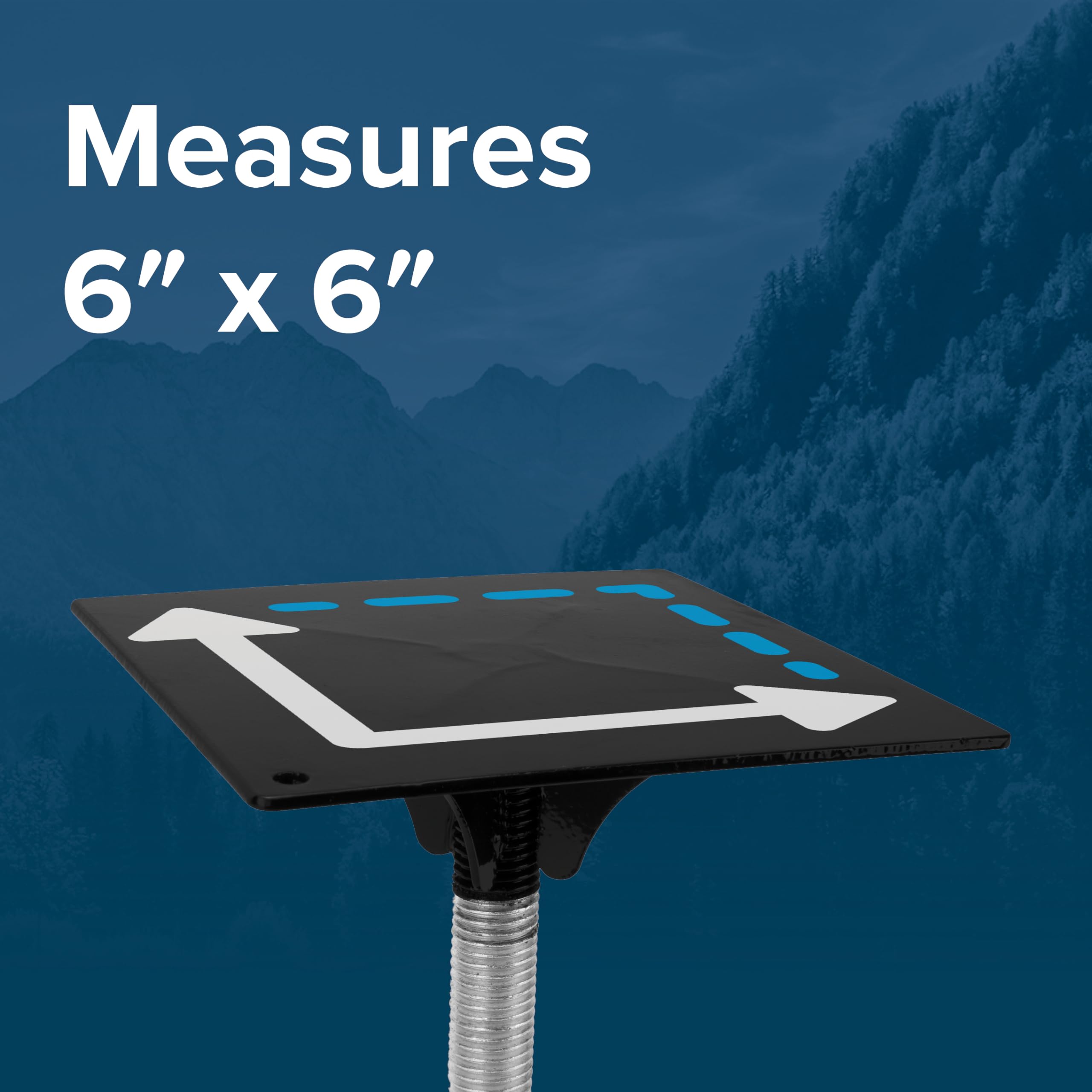 Camco Adjustable Rv Stabilizer, 6-Inches X 6-Inches - Gives Your Rv Greater Stability Under The Front Or Rear (44531)