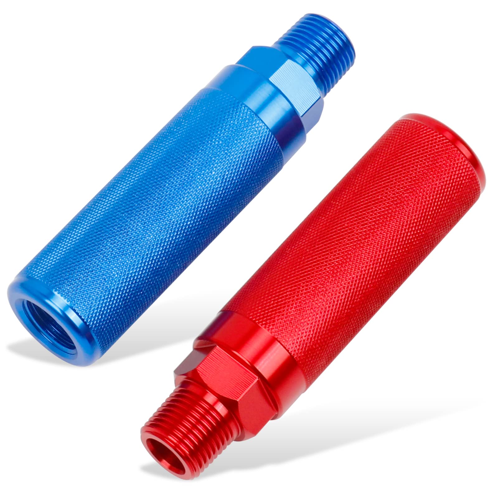 Dazakoot Glad Hand Handles For Semi Truck, Air Glad Hand Grip For Semi Trucks And Trailers, Extension Handle Set For Easier Coupling - Red And Blue