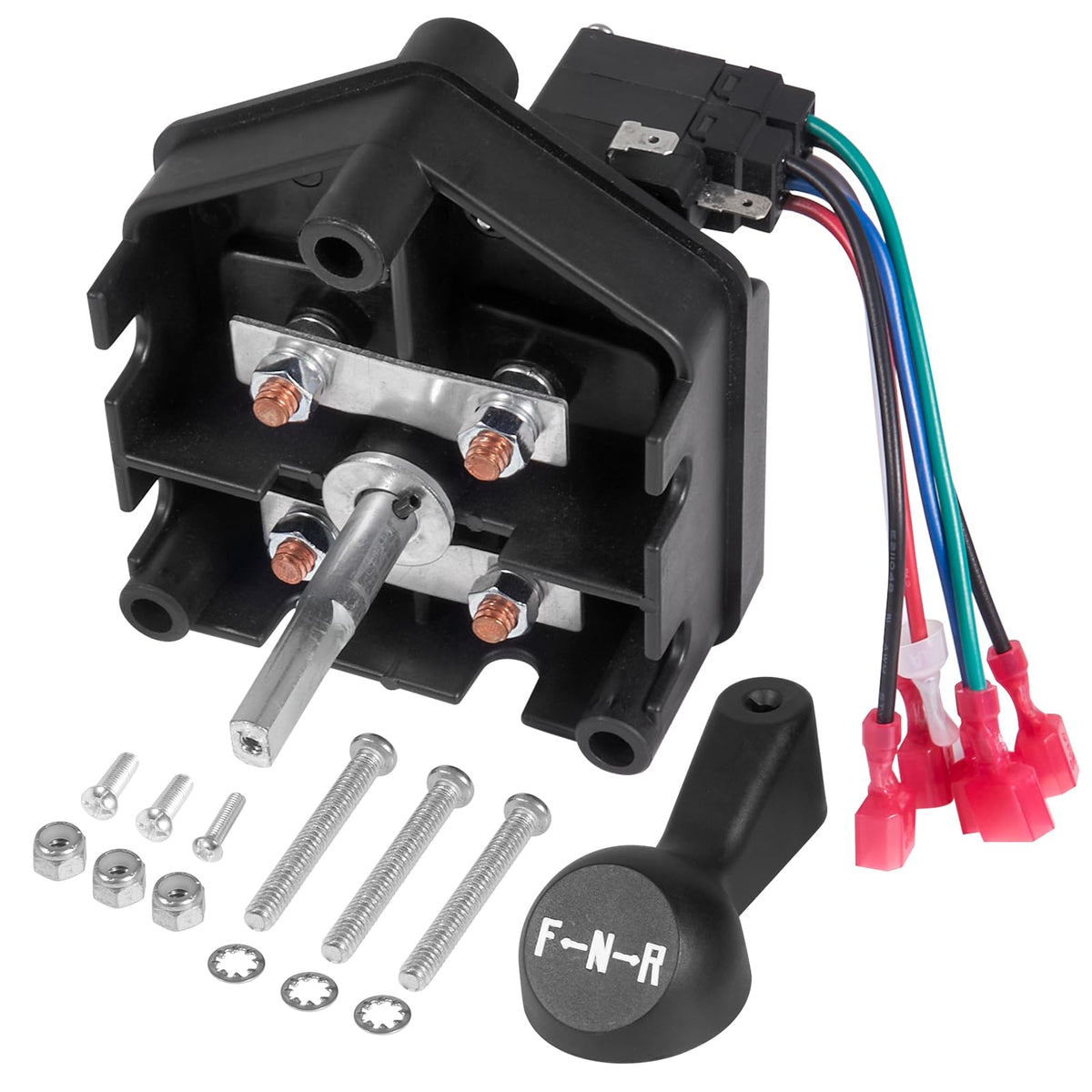 Autobaba Club Car Ds 48 Volt Electric Golf Carts Forward Reverse Switch Assembly With Handle Micro Switch Compatible With Electric 1996-Up Ds And 2018-Up Tempo Golf Cart 101753005 102250201