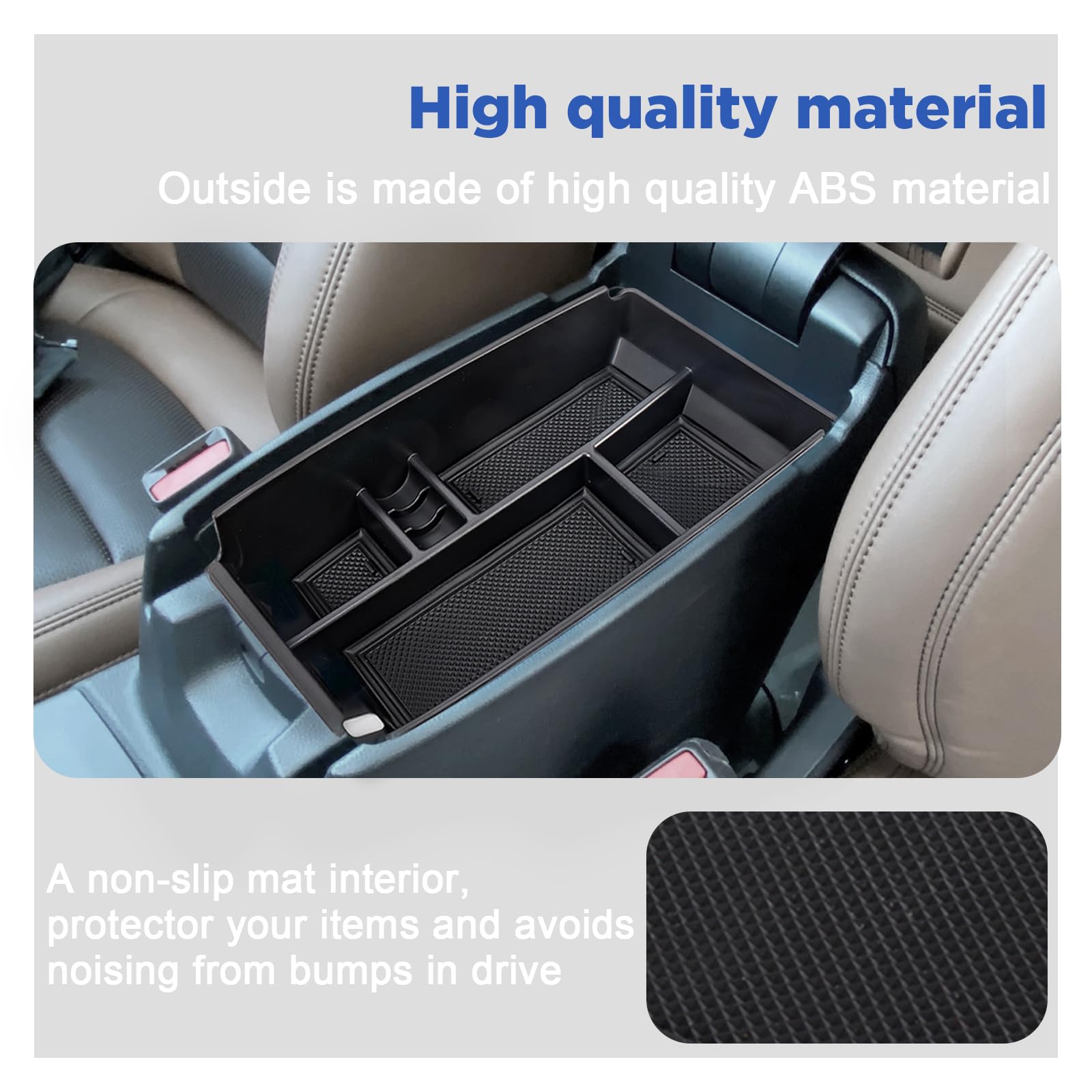Carwiner Center Console Organizer For 2021-2025 Ford Bronco Sport Cx430 2020-2025 Ford Escape Tray Storage Box Armrest Interior