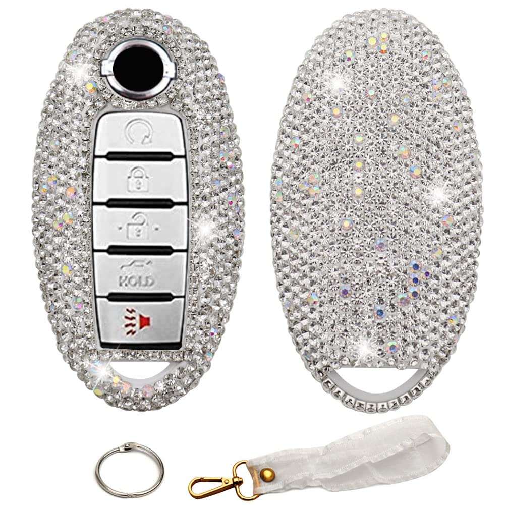 Ornater Key Fob Cover Compatible With Nissan Altima Maxima Murano Rogue Sentra Armada Sedan Gtr Pathfinder Infiniti Ex Fx X G Jx