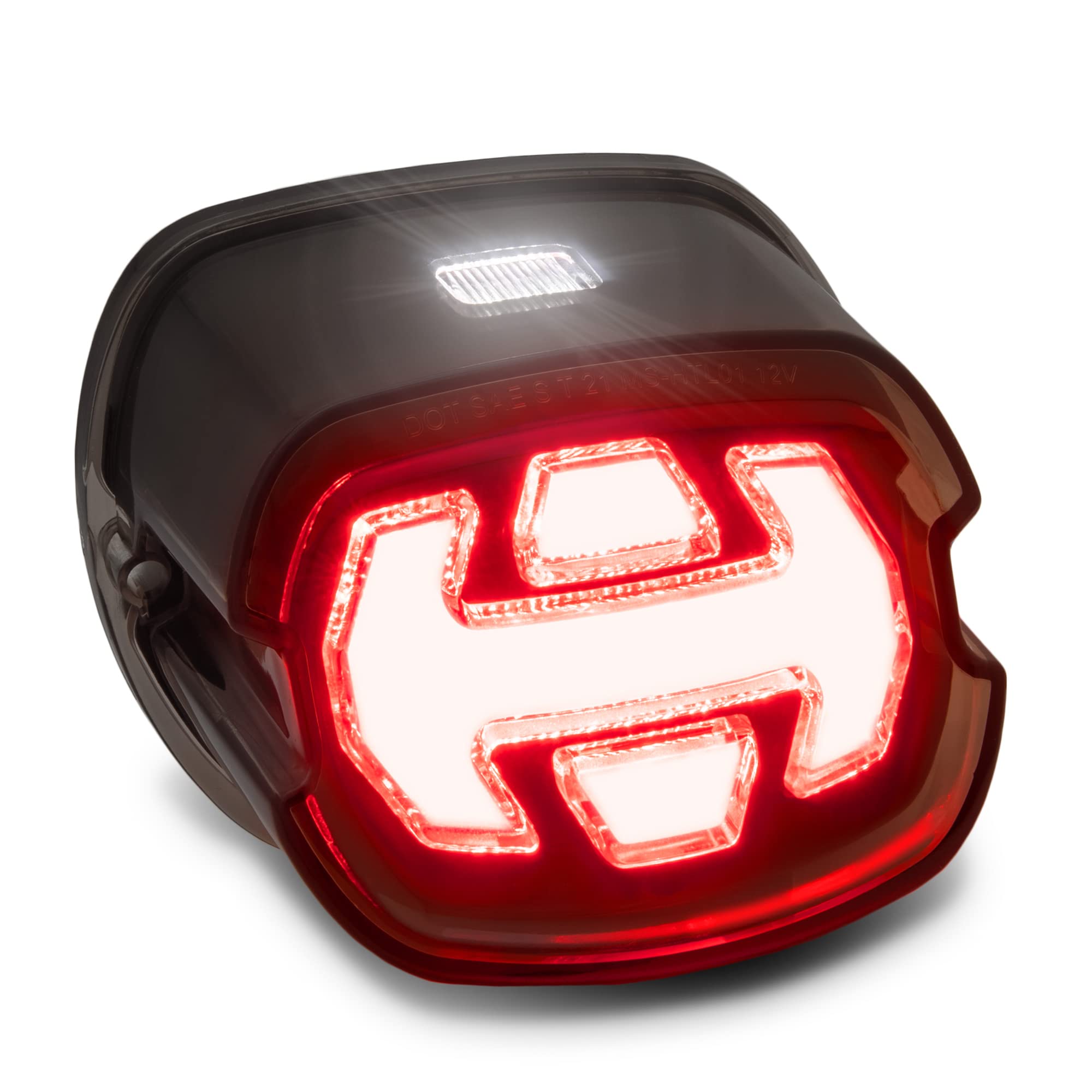 TRUE MODS LED Brake Tail Light for Harley Davidson [DOT Approved] [Arrow-Design] [Plug-n-Play] License Running Stop Taillight for Sportster Dyna Fatboy Road King Electra Glide Ultra Softail Heritage