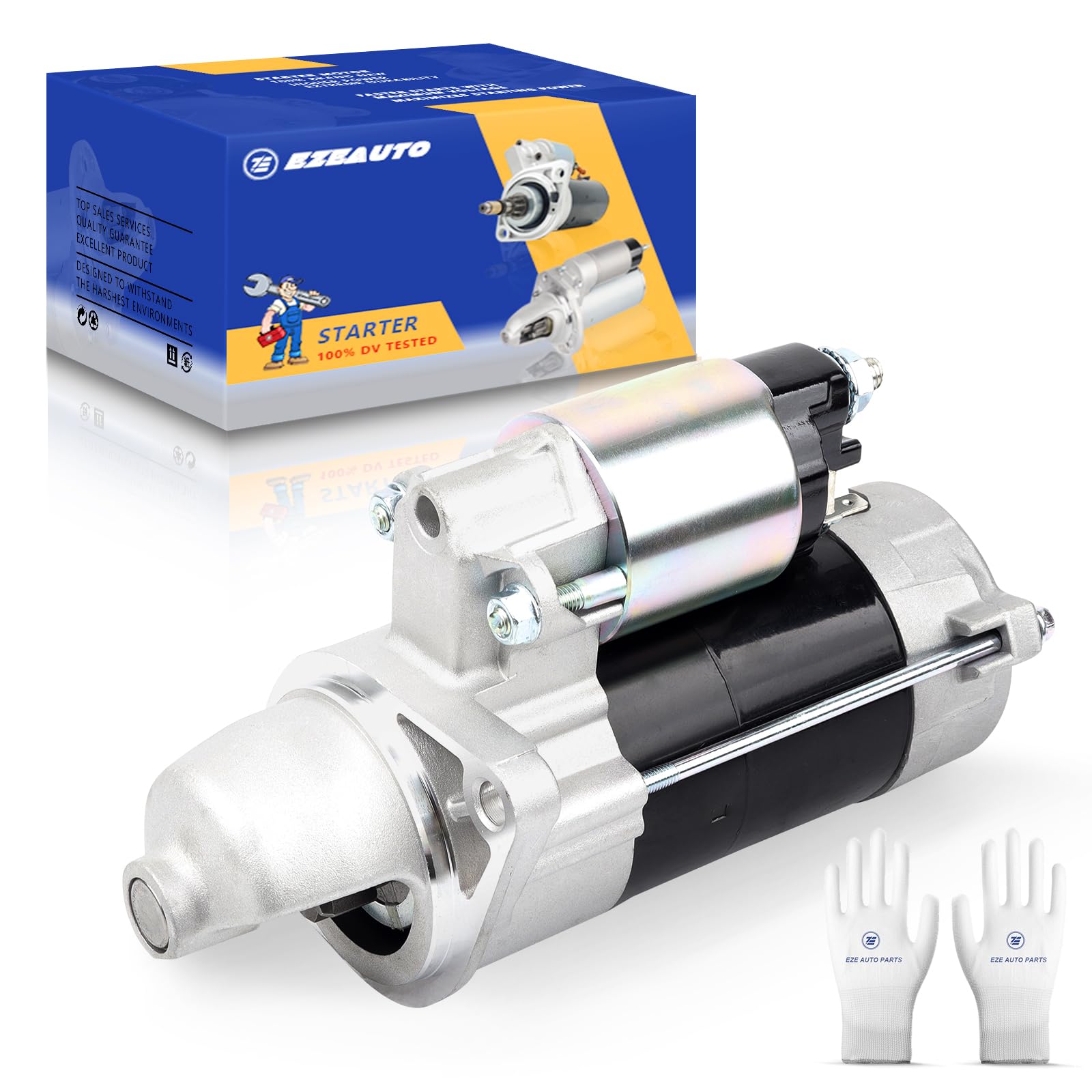 Ezexpreze 18417 New Starter for Kubota D722 D782 18 20 21 Series Diesel Engines 1996-2013 OE#:1G023-63010 1G023-63011 67980-3115