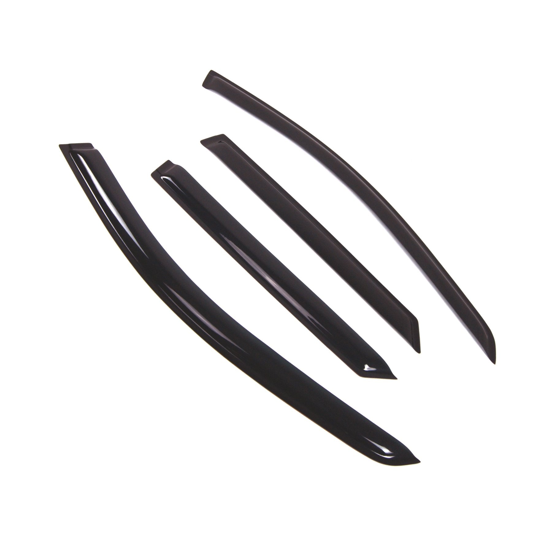 Tuningpros Outside Mount Window Vent Visors Rain Guards Compatible With Mercedes Ml350 Ml500 2006-2009 | Side Window Wind Deflec