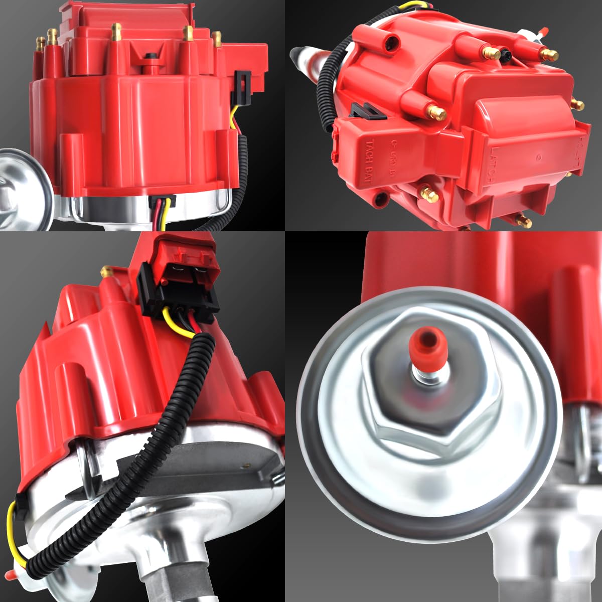 MAS Ignition Distributor w/Cap & Rotor GM08 Compatible with Chevy GM SBC 262 267 305 307 327 350 400 small blocks 402 454 big bl