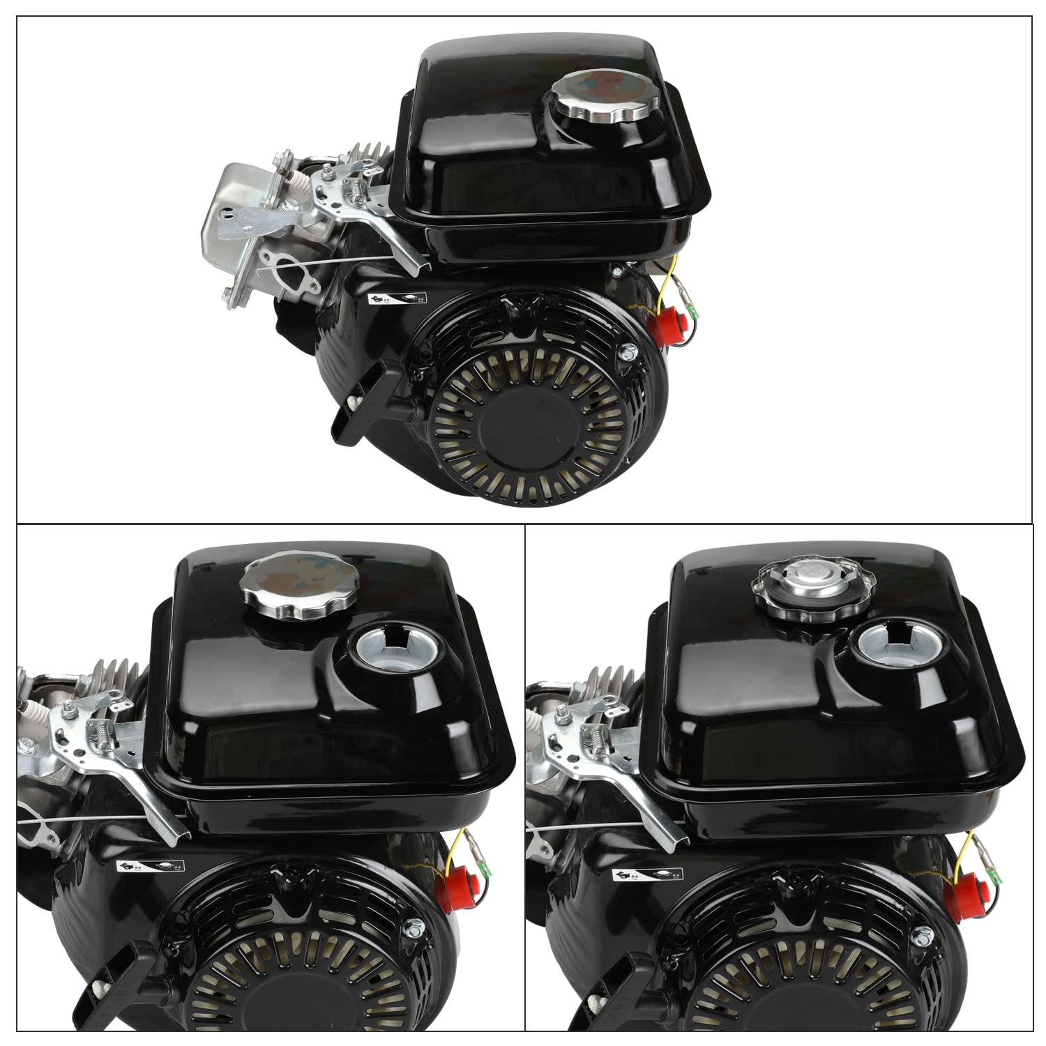 YOXUFA Gas Tank Cap for Predator 212 Coleman CT200U CT200U-EX Mini Bike GX340 GX390 GX160 GX200 168F Engine Baja MB200 Massimo T