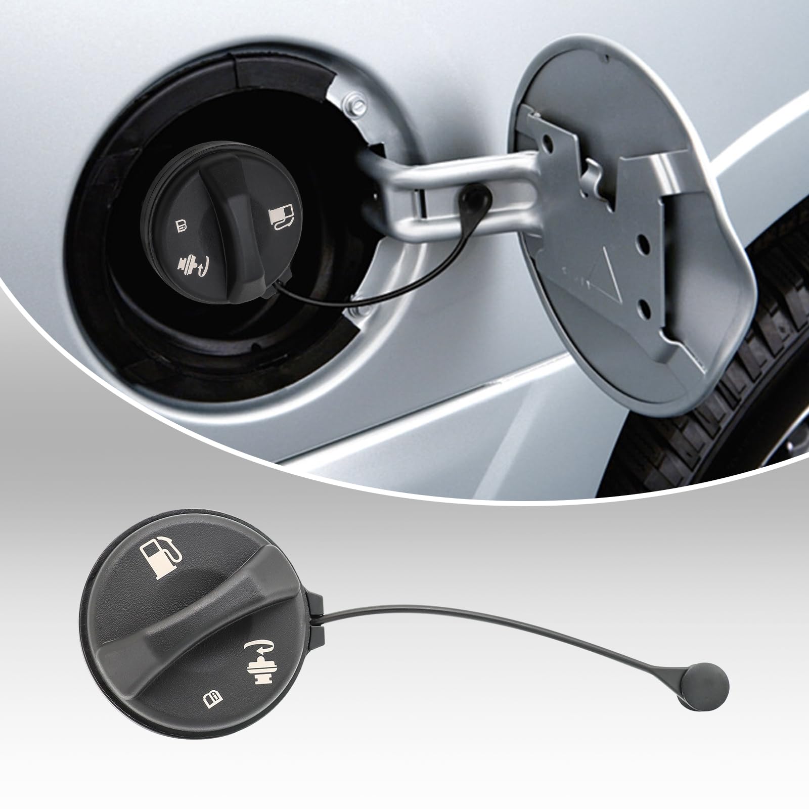 Gas Cap Fuel Cap Gt261 For Buick Lesabre Park Avenue Cadillac Deville Eldorado Chevy Cavalier Blazer Camaro Malibu S10 Gmc Jimmy Sonoma Oldsmobile Pontiac Bonneville Isuzu Saab Saturn Fuel Tank Caps