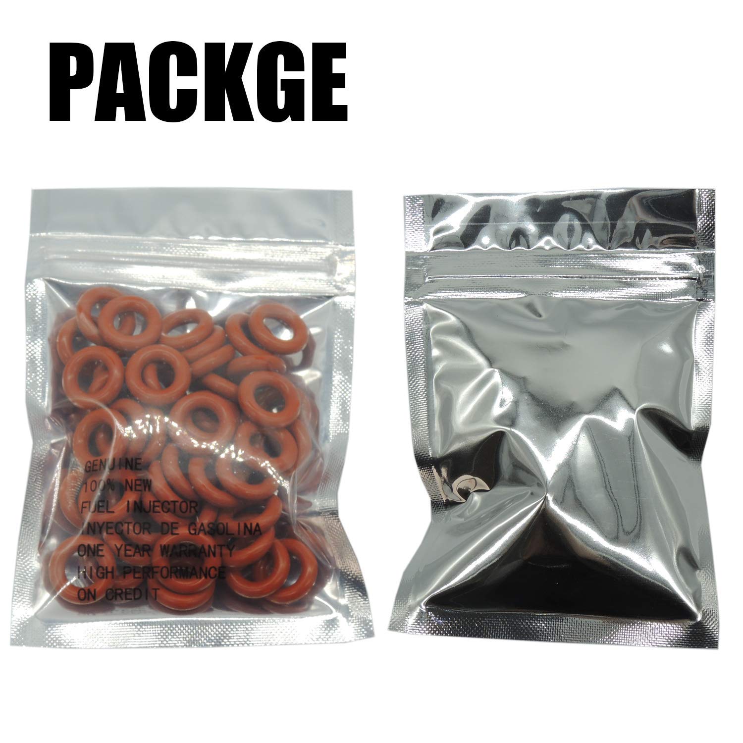 HiSport Fuel Injector O-Rings Set O-203 RED [7.52mm X 3.53 mm 50 Pcs Compatible with IWP063 IWP043 IWP069 IWP181 IWP189 IWP162 0