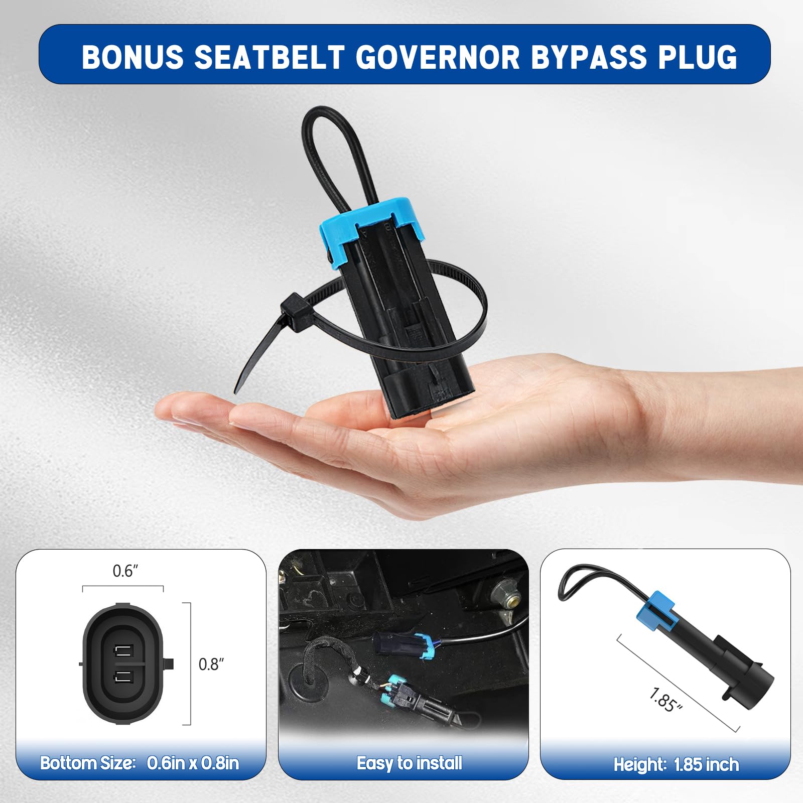 Ranger Rear View Mirror, Unigt Center Convex Rearview Mirrors Compatible With 2017-2025 Polaris Ranger 500 570 900 Xp 1000 Xp/Crew Fits Factory Present Drop Down Mounting Tab 2879969