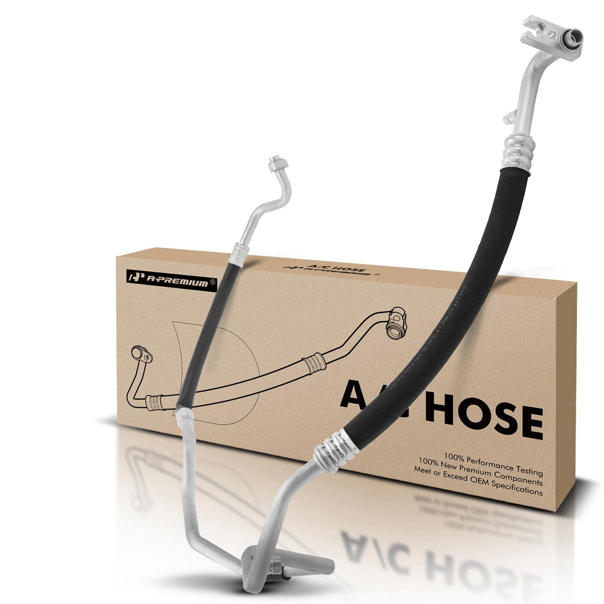 A-Premium A/C Suction Line Hose Assembly Compatible with Dodge Grand Caravan 2011-2020, Chrysler Town & Country 2011-2016, Ram C