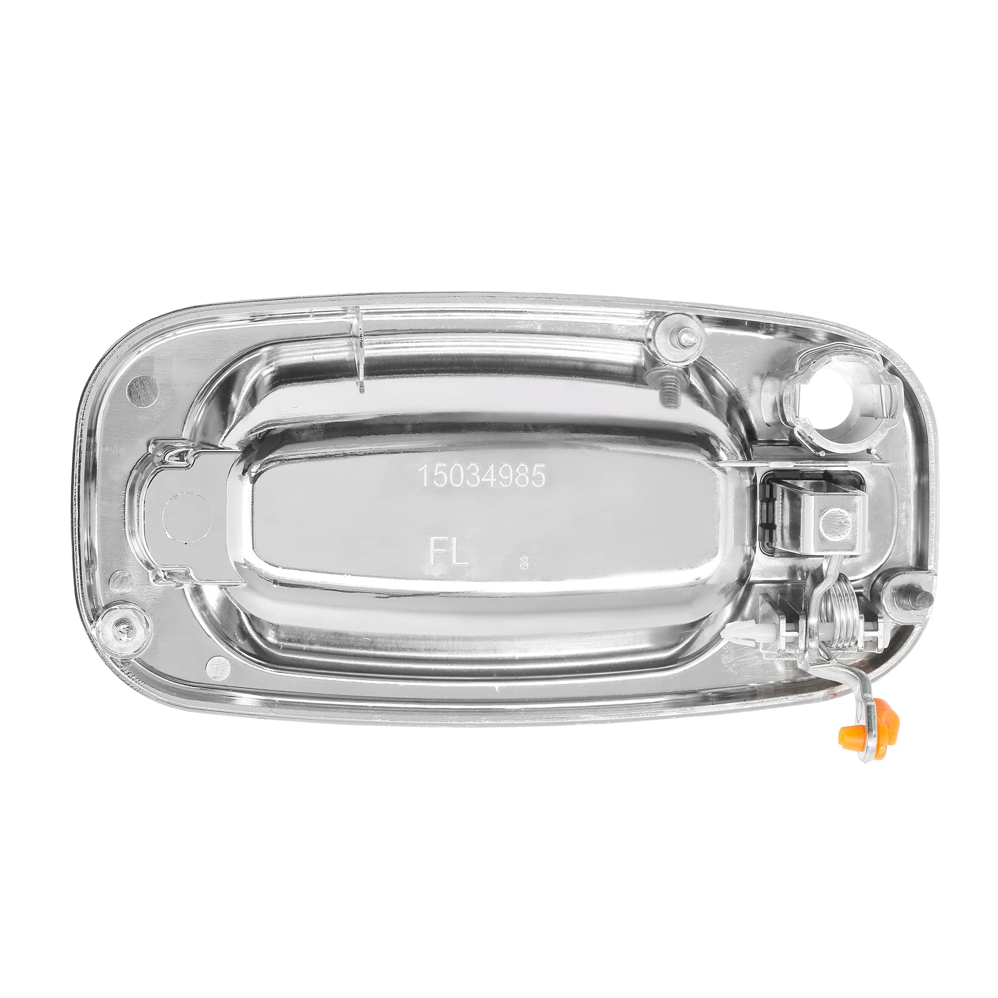 Exterior Door Handle Set, All Chrome, Compatible With 1999-2007 Chevy Silverado Suburban Tahoe Avalanche, Gmc Sierra Yukon, Cadillac Escalade, Front Left Driver & Right Passenger | 15034985, 15182406