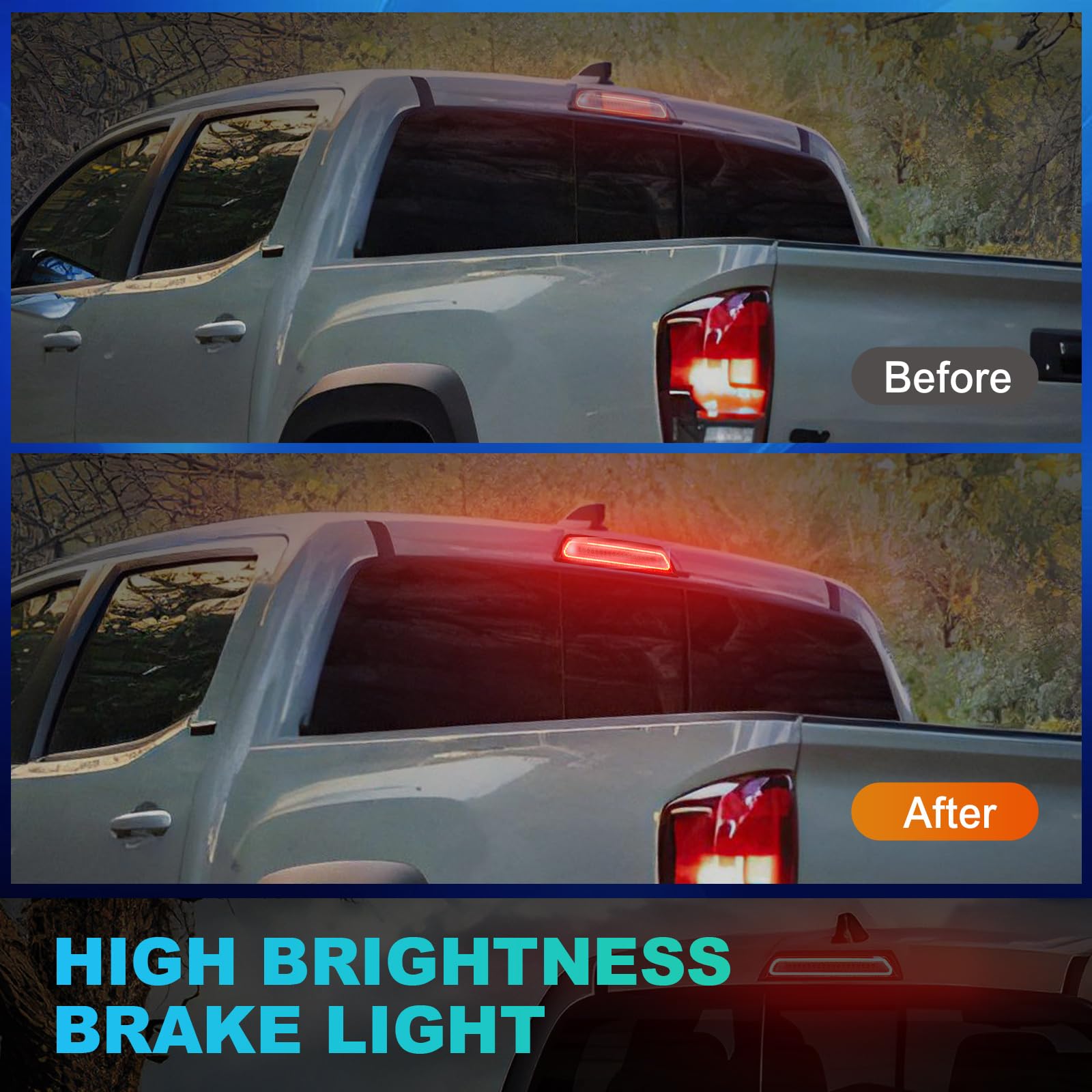 Led 3Rd Brake Light Fit For 2016 2017 2018 2019 2022 2021 2022 2023 Tacoma Limited Sr Sr5 Trd Off-Road Pro Sport, Third Brake Li