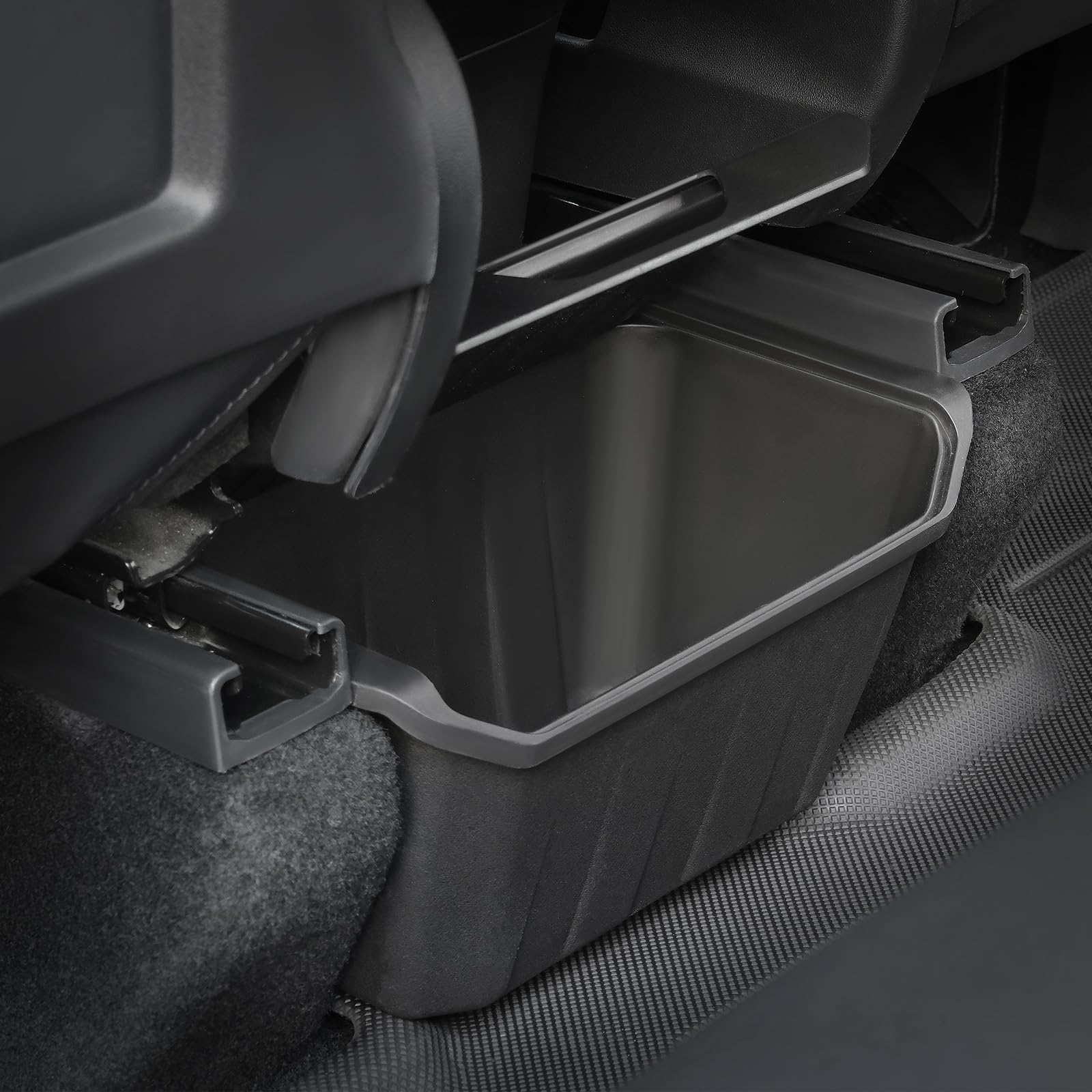 Jawjut Trash Can,Upgrade Flip Cover And Strengthen Fixation,Compatible With Tesla Model Y, Trash Can Accessories, Black