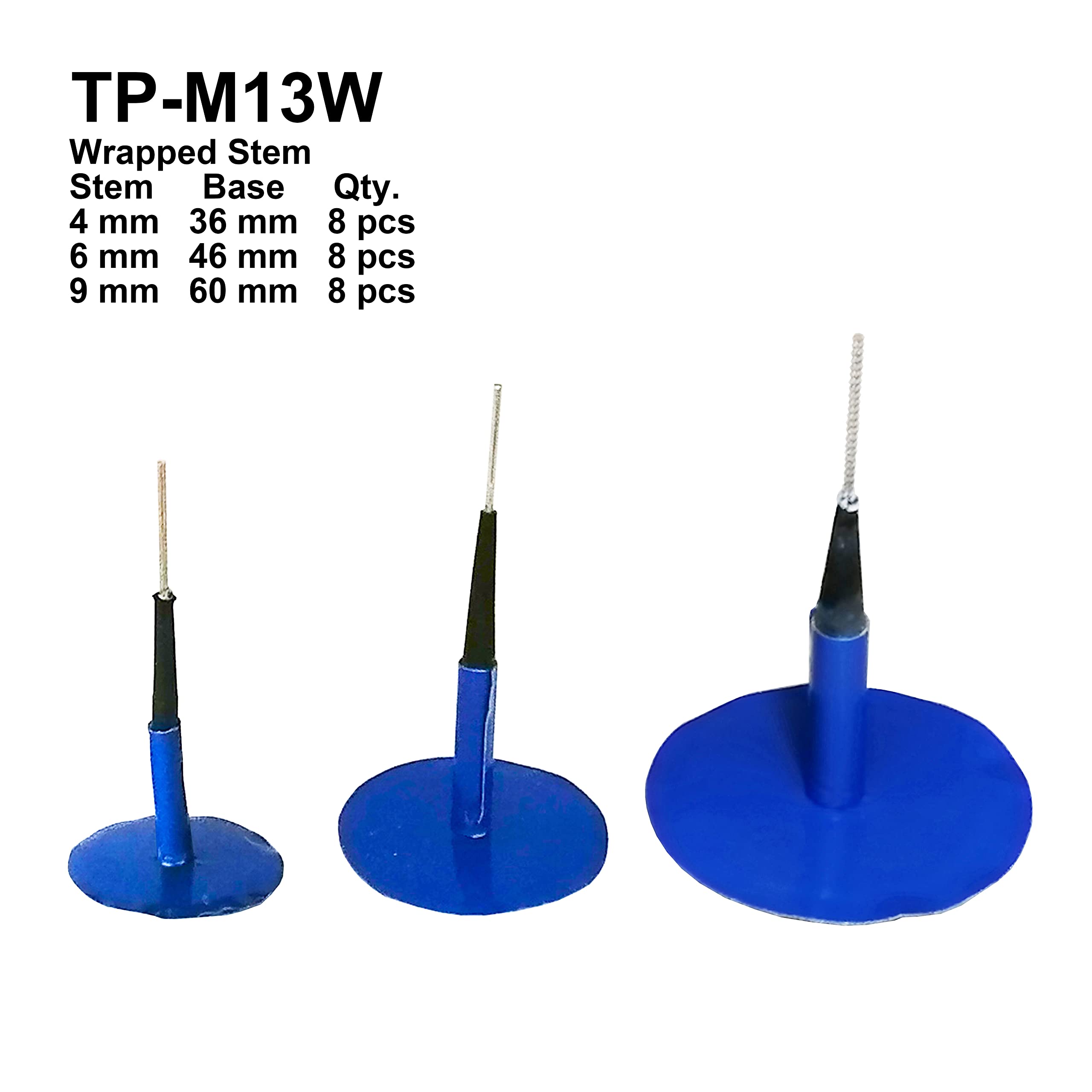 Zerint Tp-M13W Combination Repair Unit Kit, Tire Repair Patch Plug Kit 1/6'' X 1 3/8'', 1/4'' X 1 3/4'' And 3/8'' X 2 3/8'' Wrap