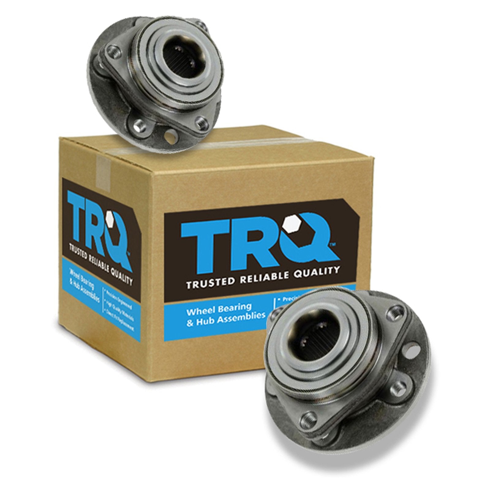 Trq Front Wheel Hub Bearings Assembly Set Compatible With 2002-2009 Saab 9-5
