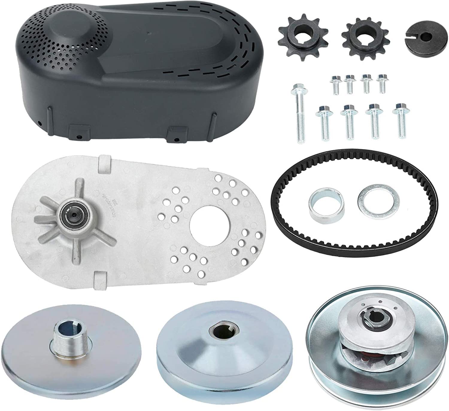 Blackhorse-Racing Go Kart Torque Converter For Predator 6.5Hp 212Cc Clutch Set Replaces Comet Tav2 3/4 Inch 30-75 Manco Fit All Engines With A 3/4 Inch Straight Crankshaft