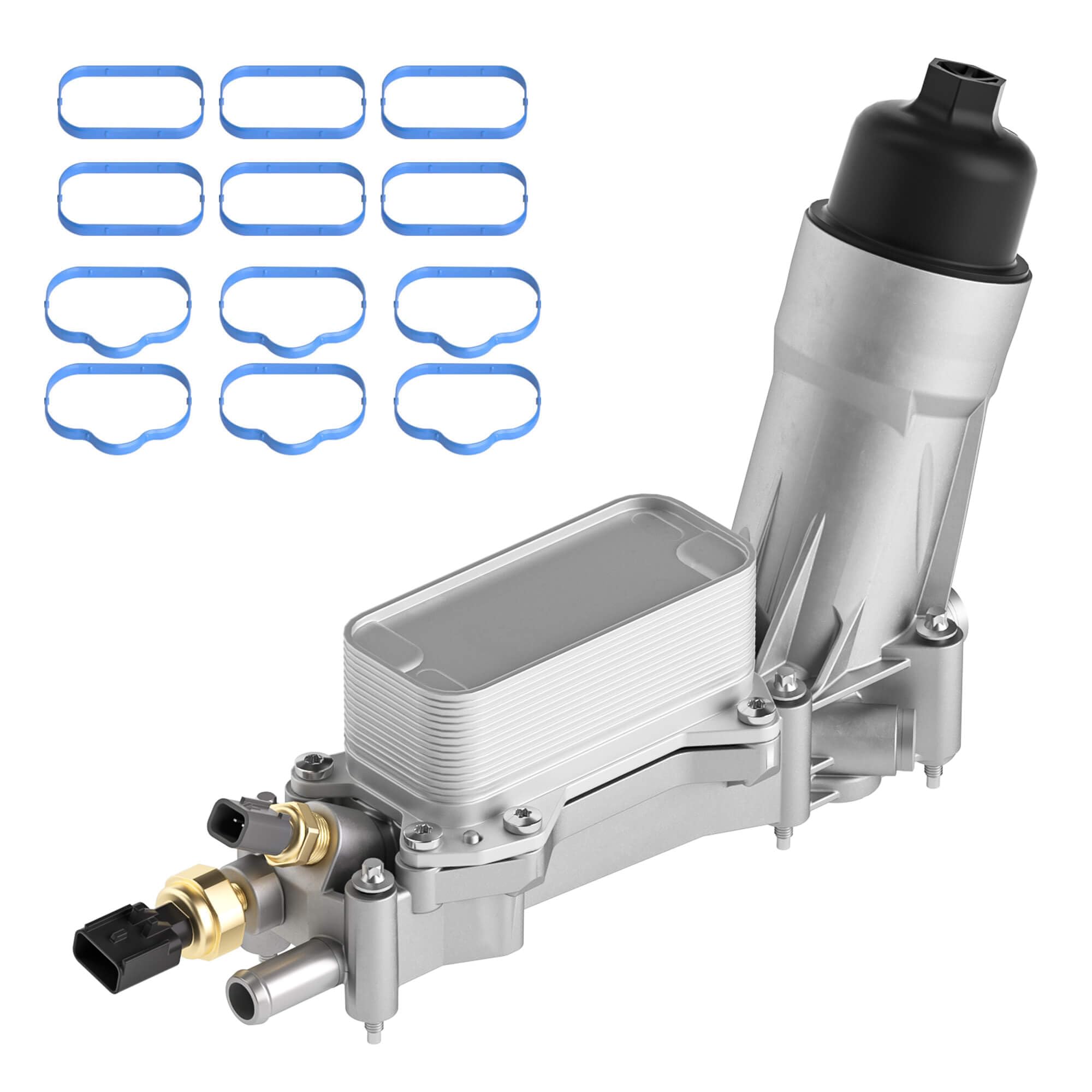 GAOBEN 926-876 926-959 Upgraded Aluminum Engine Oil Filter Housing with Oil Cooler Fit for Chrysler 200 300, Dodge Charger Chall