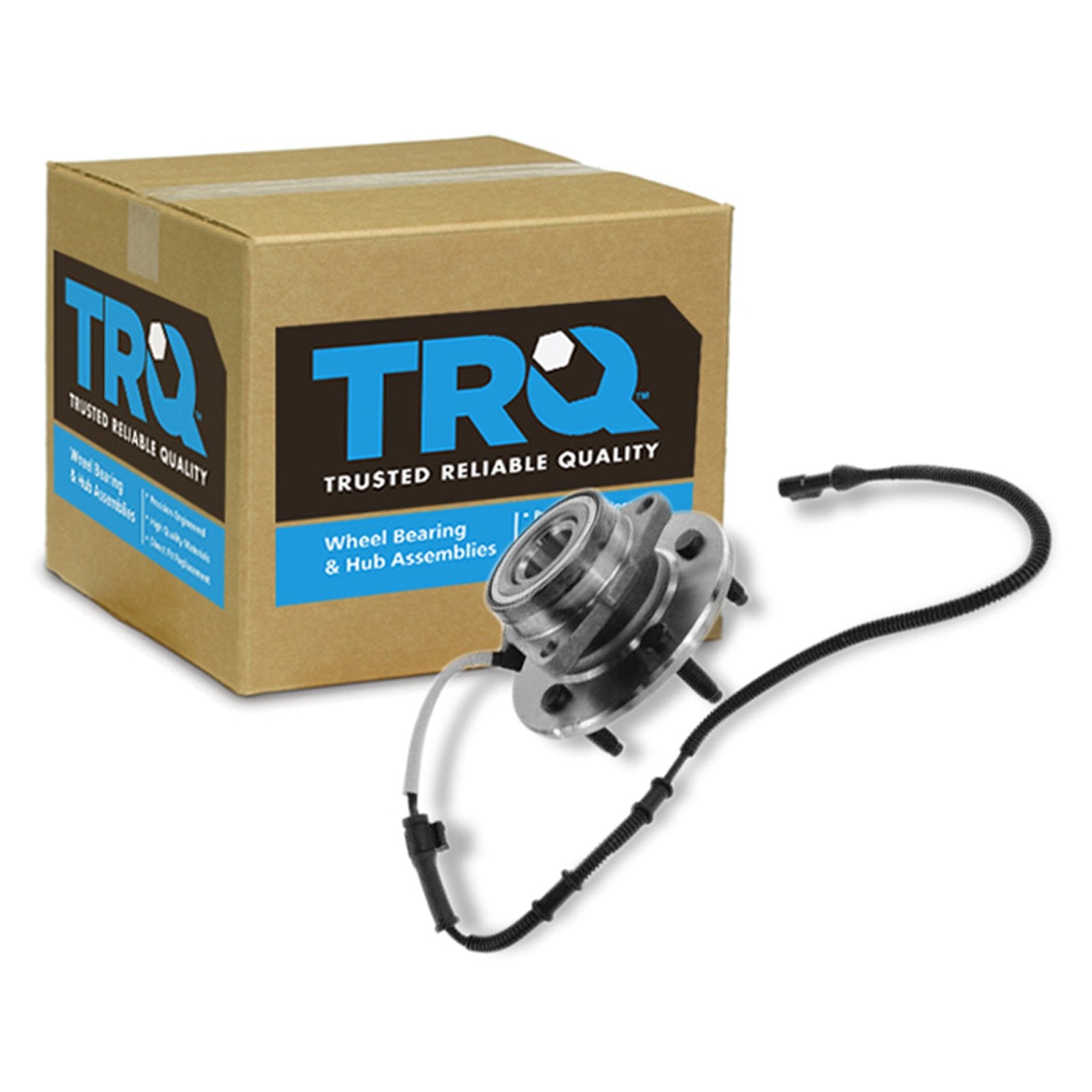 Trq Front Wheel Bearing & Hub Assembly 4Wd With Abs Sensor Compatible With 2000-2004 Ford F-150 2004 F-150 Heritage