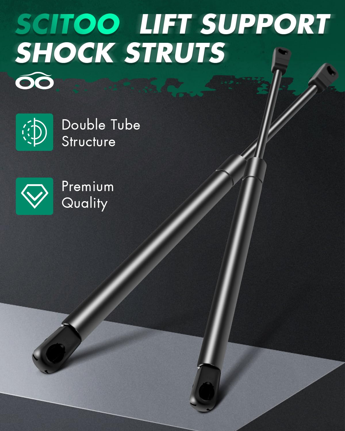 Scitoo Hood Lift Supports Replacement Struts Gas Springs Shocks Fit For Mercury Grand Marquis 1998 1999 2000 2001 2002 2003 2004